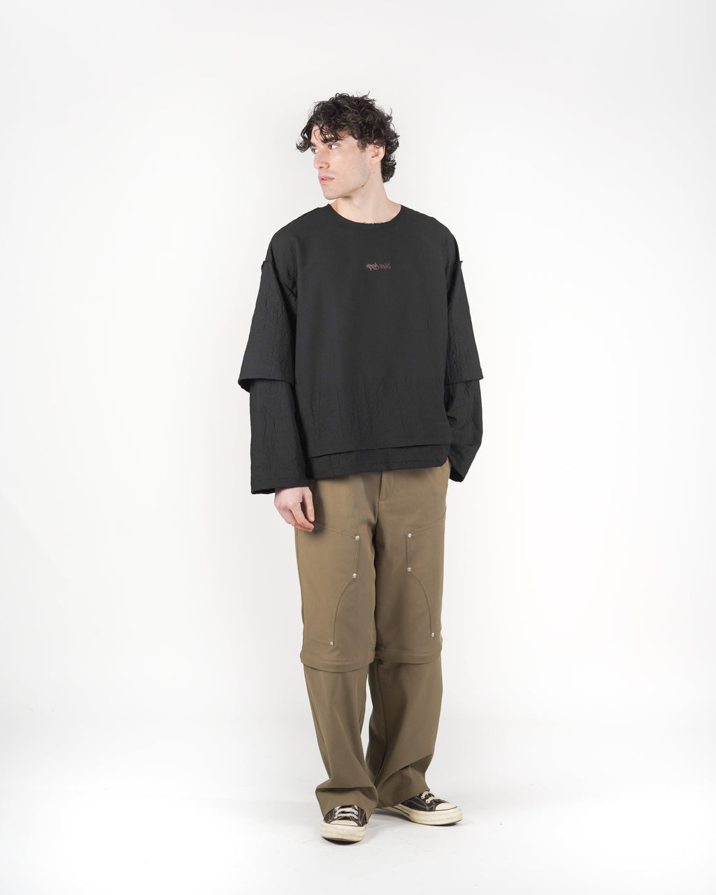 Longsleeve doppia manica nera