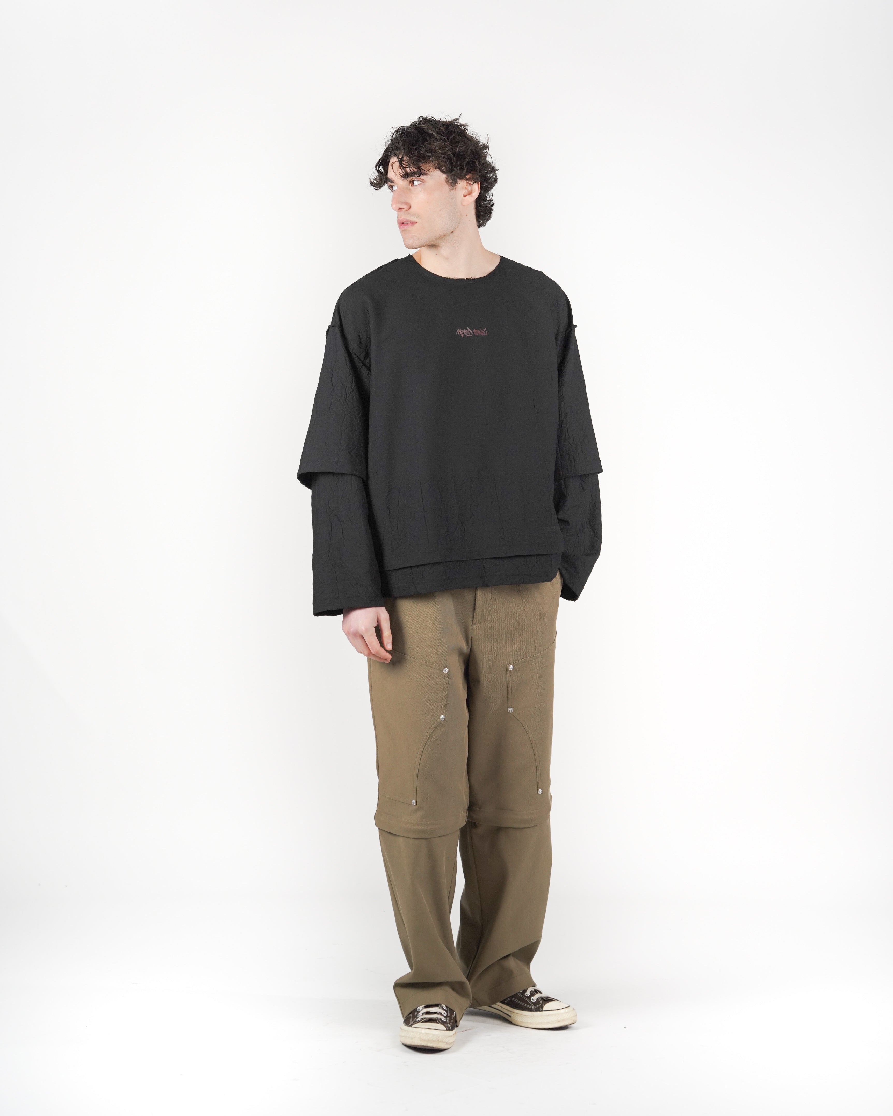 Longsleeve doppia manica nera