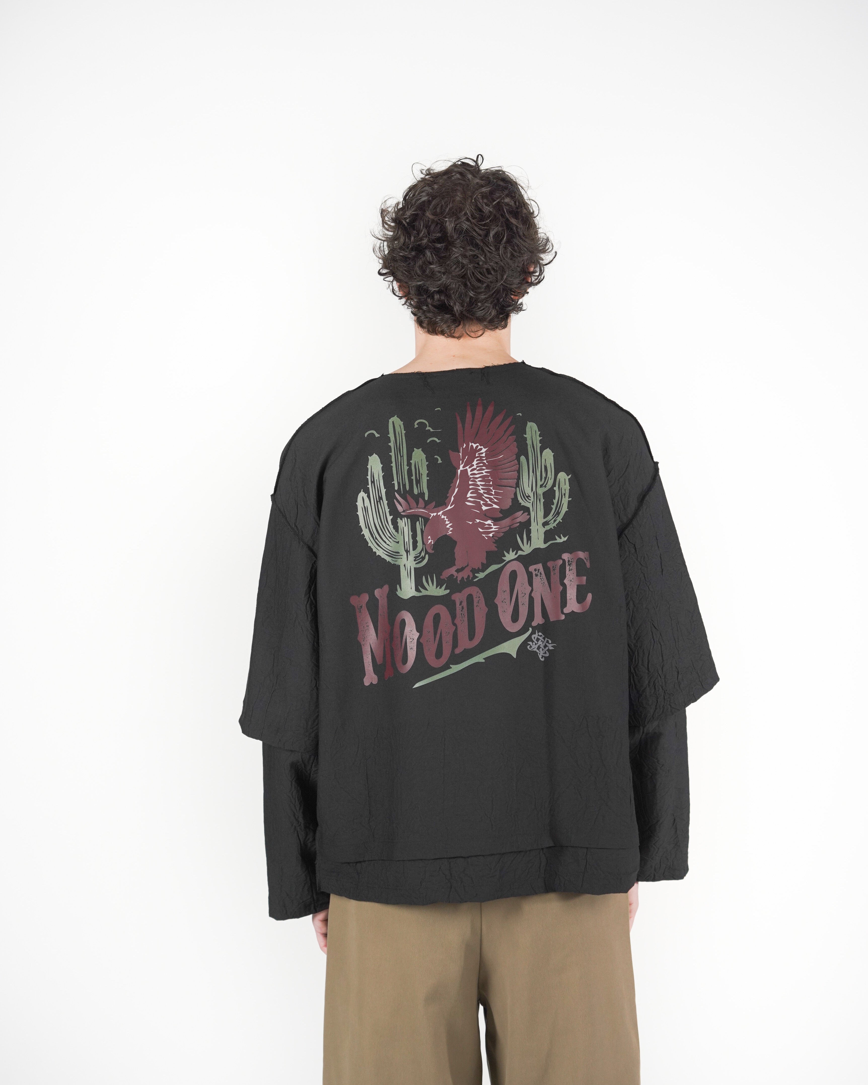 Longsleeve doppia manica nera