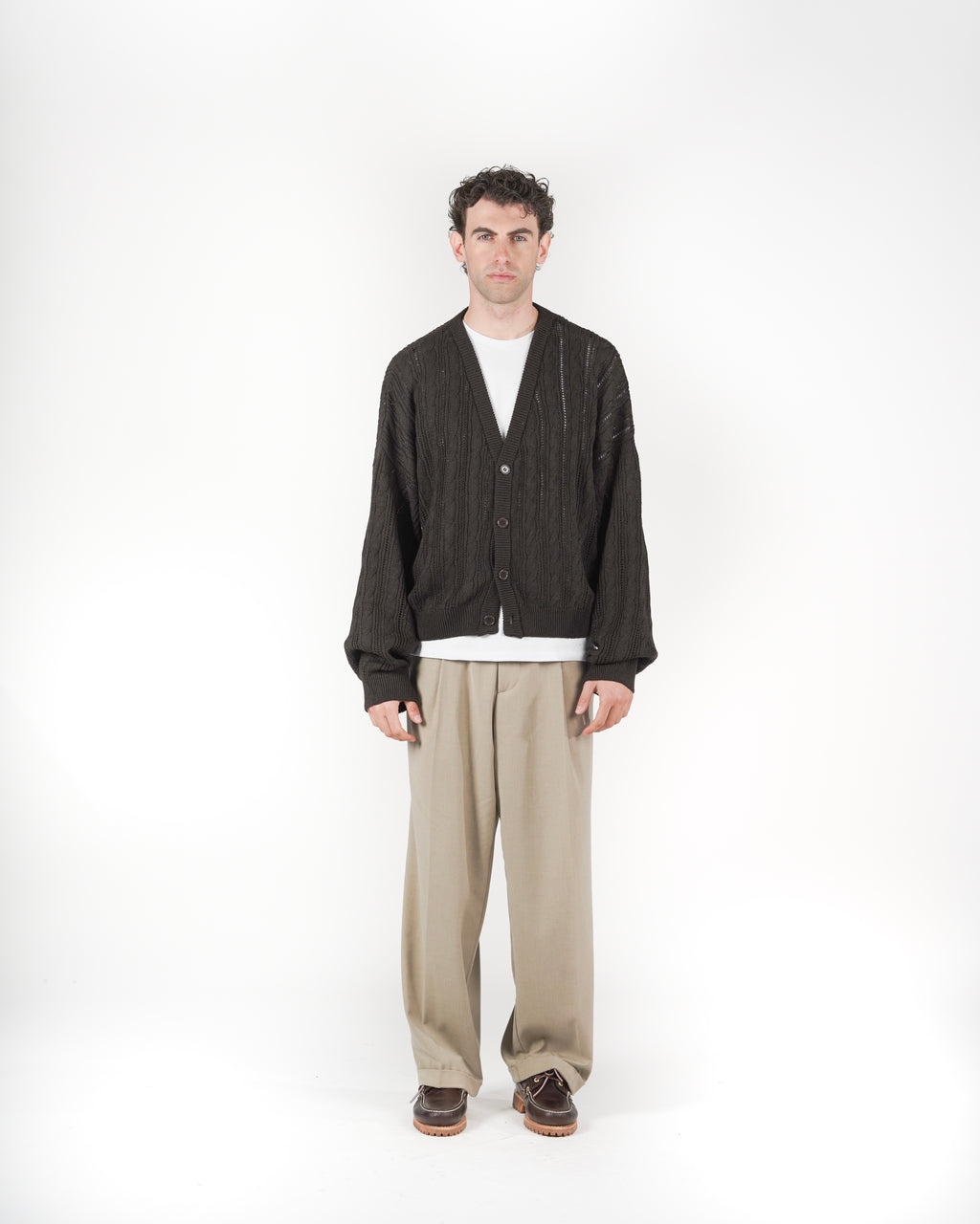 Cardigan marrone