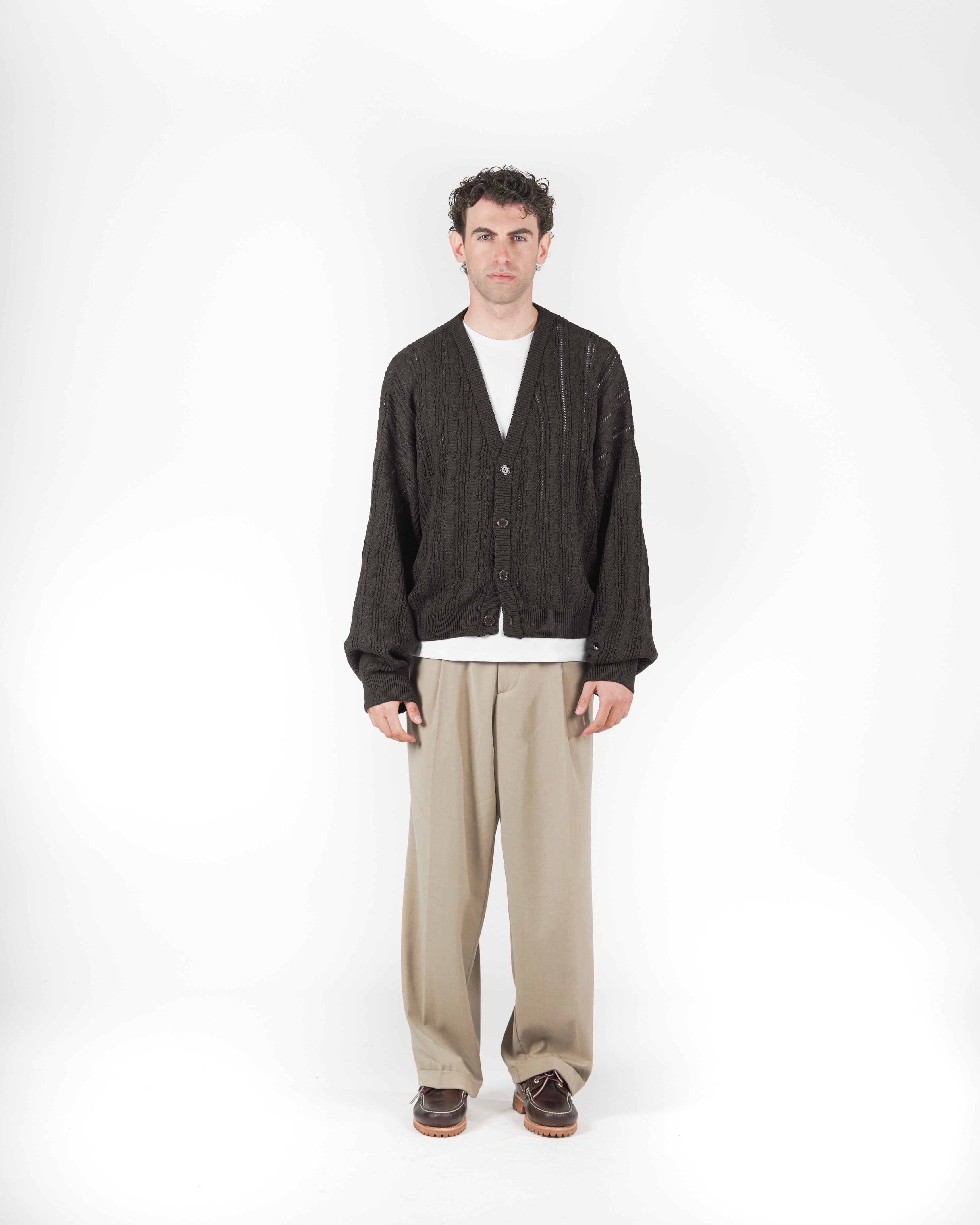 Cardigan marrone
