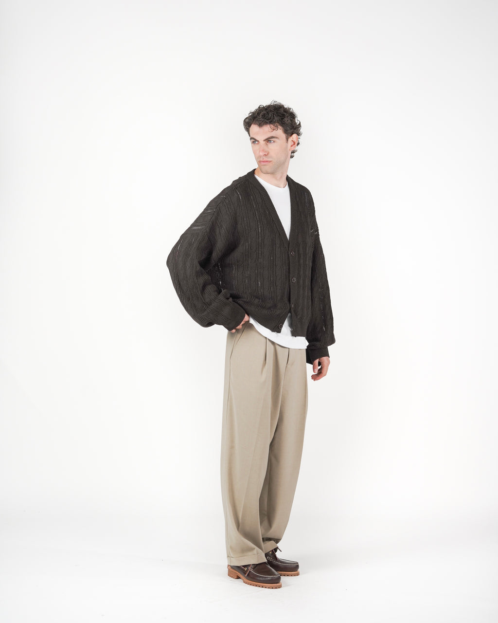 Cardigan marrone