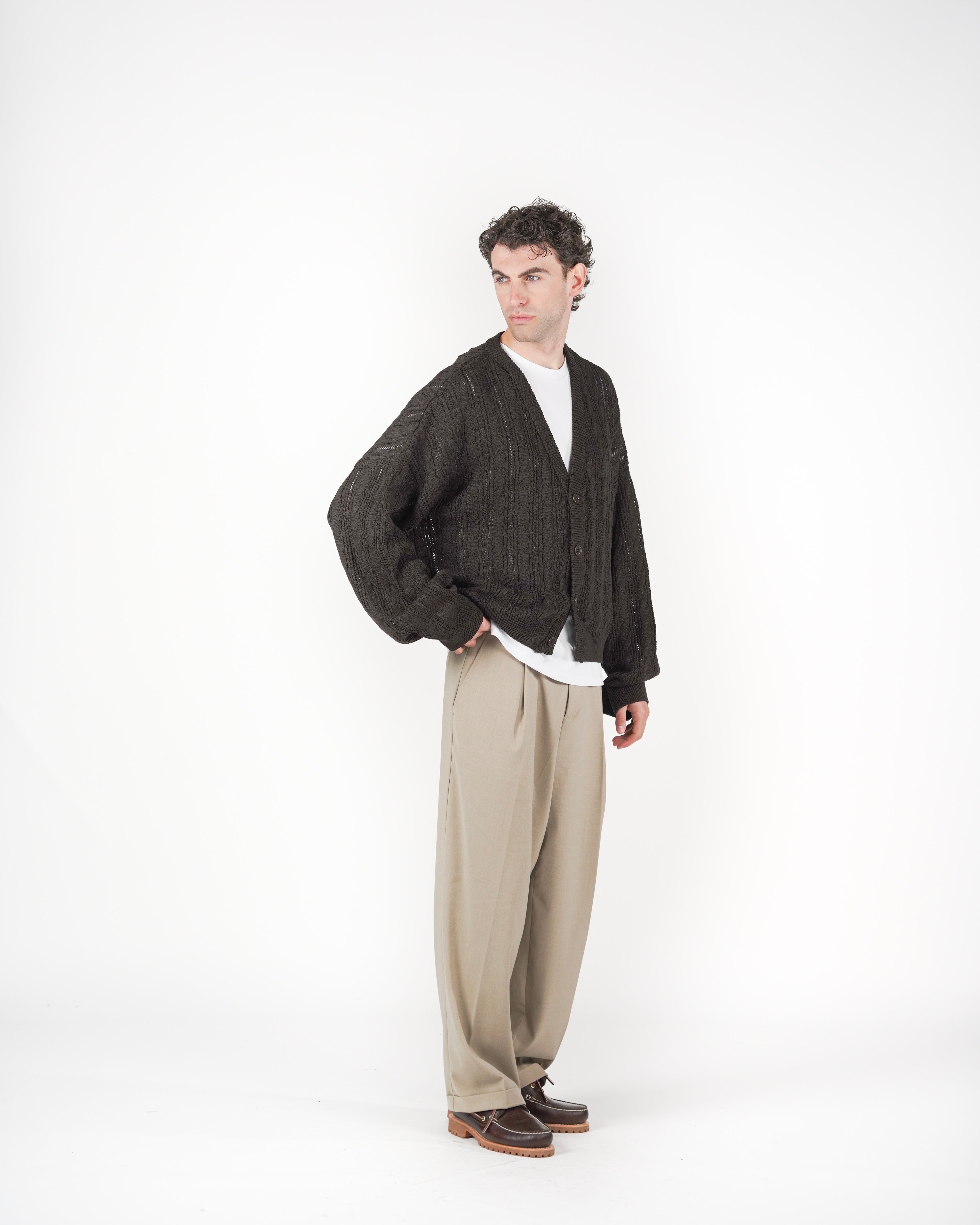Cardigan marrone