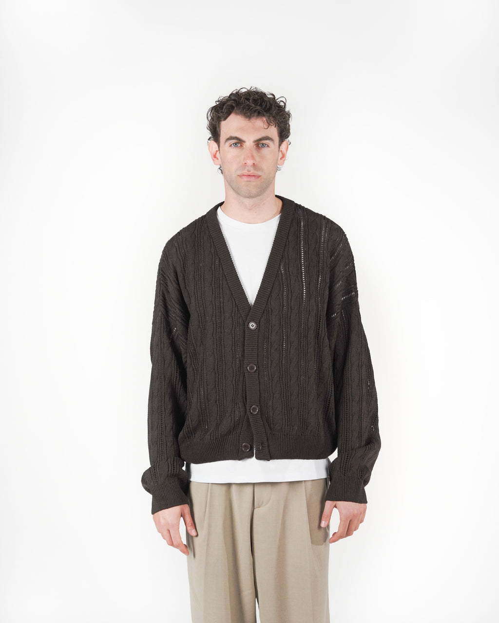 Cardigan marrone