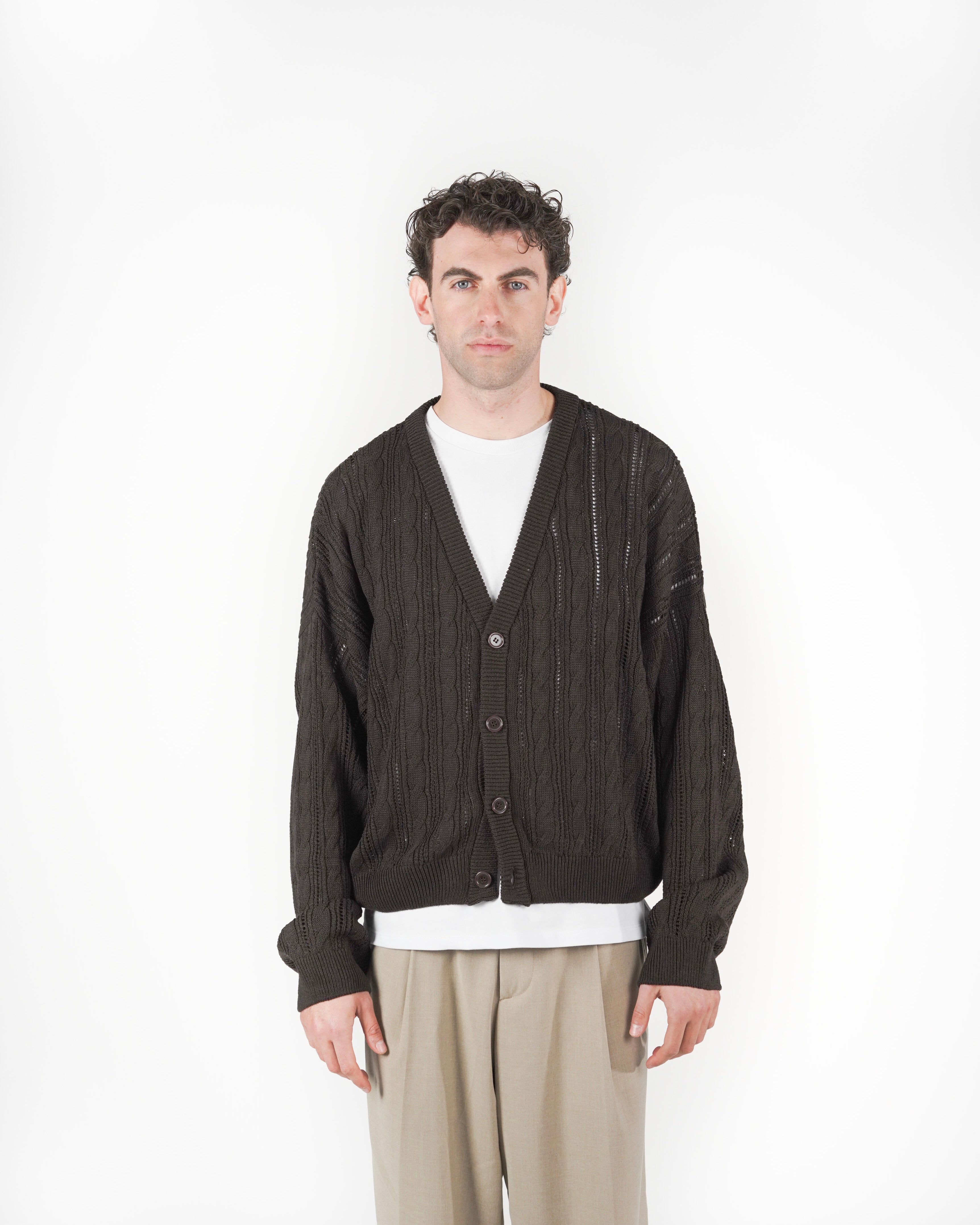 Cardigan marrone