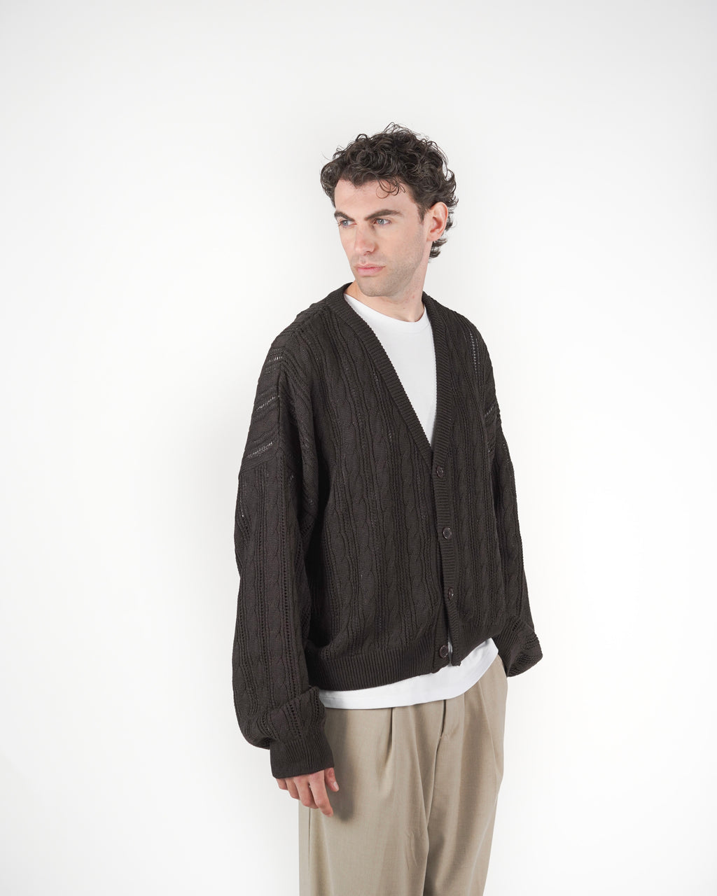 Cardigan marrone