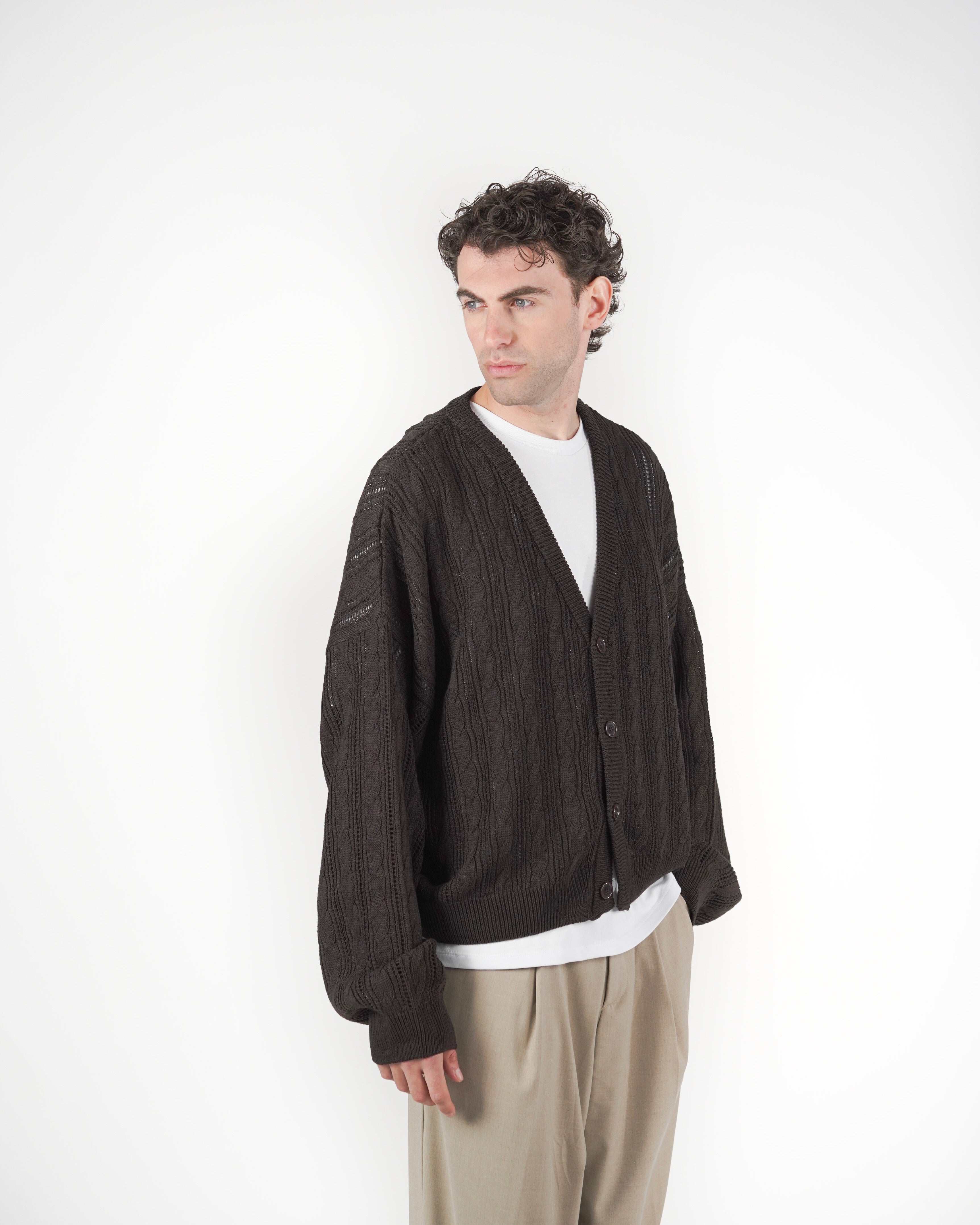 Cardigan marrone
