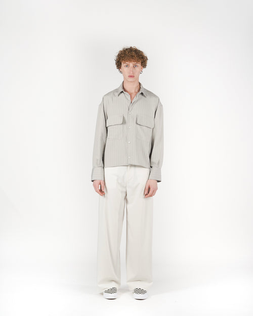 Camicia con tasche grigia