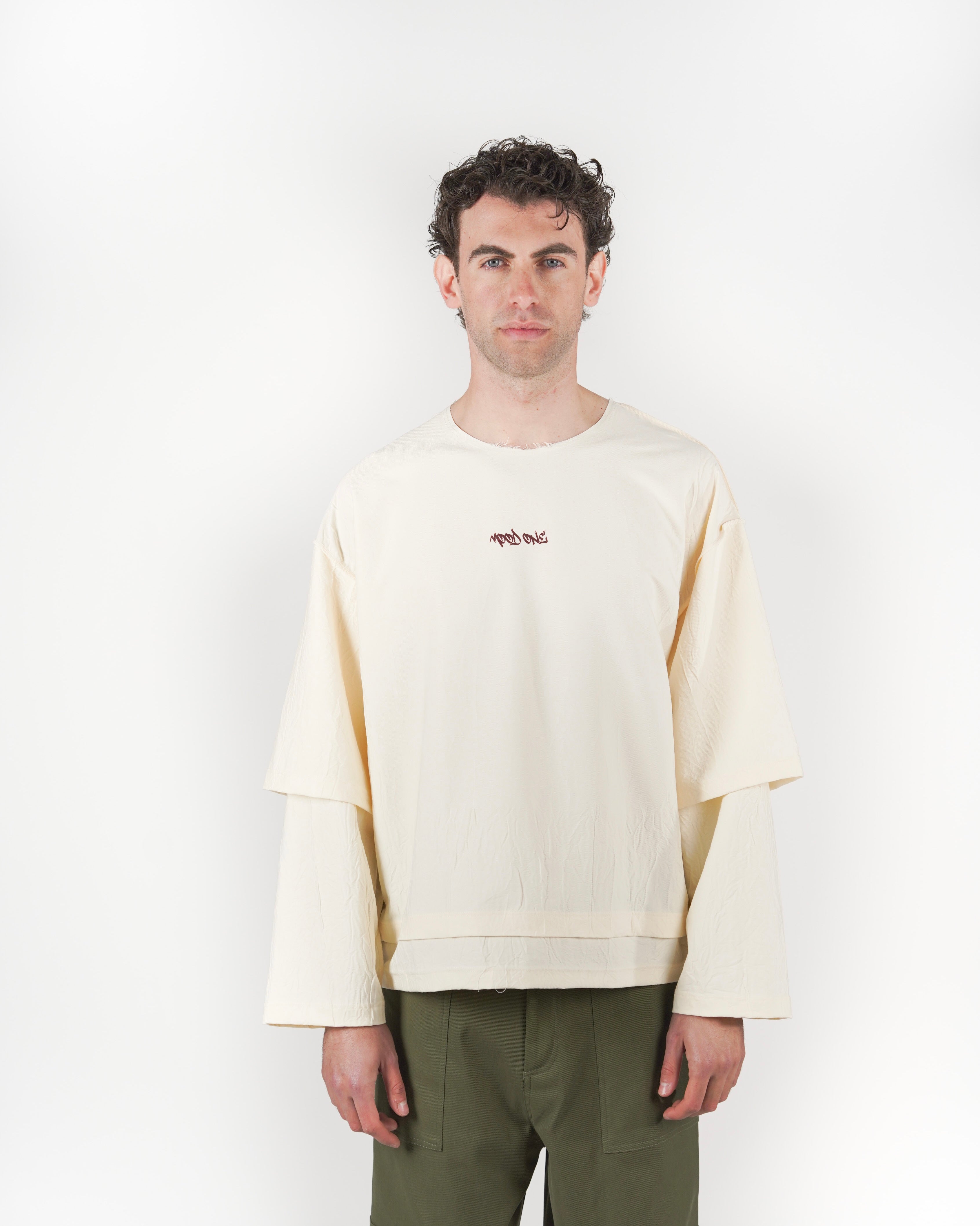 Longsleeve doppia manica bianca