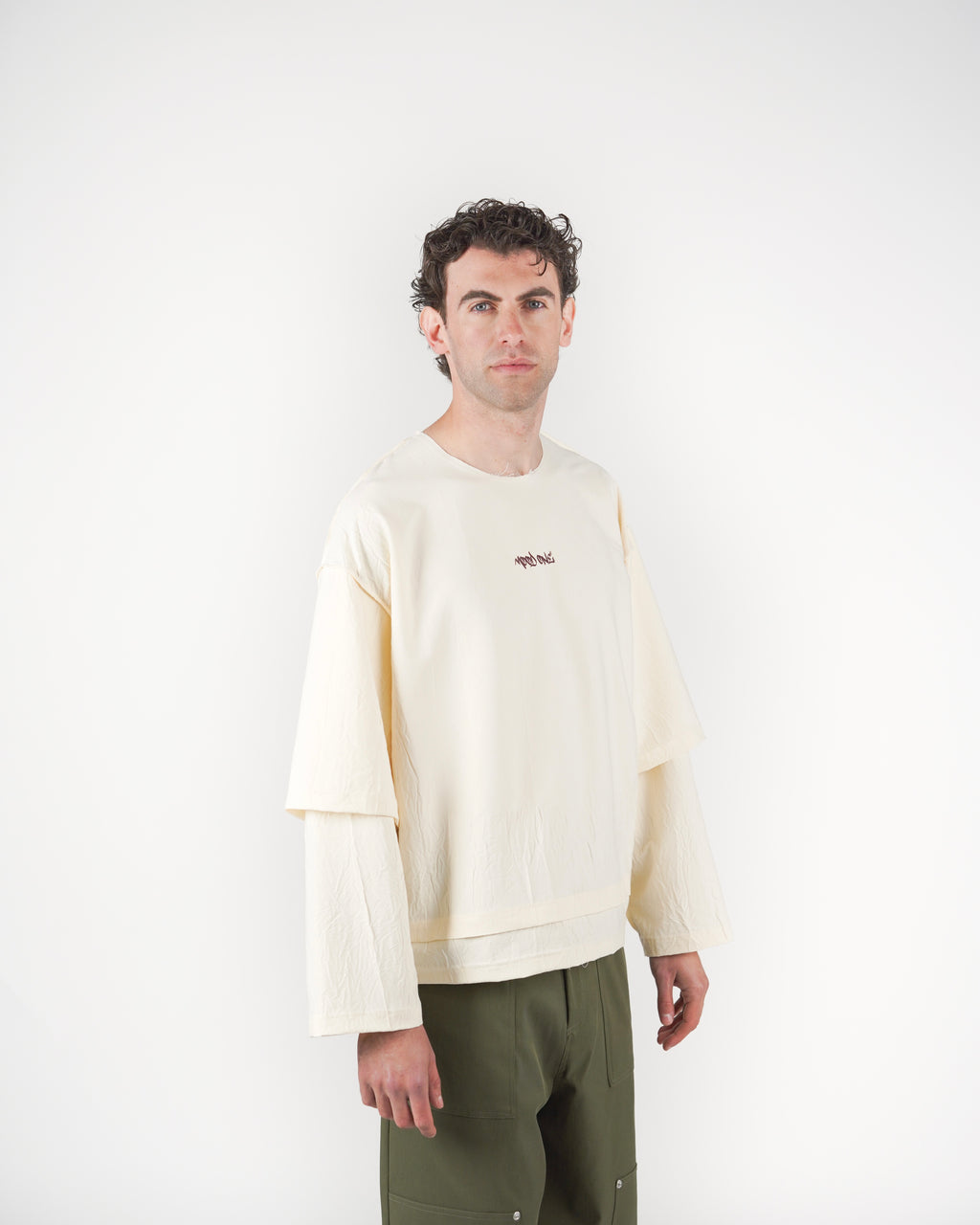 Longsleeve doppia manica bianca