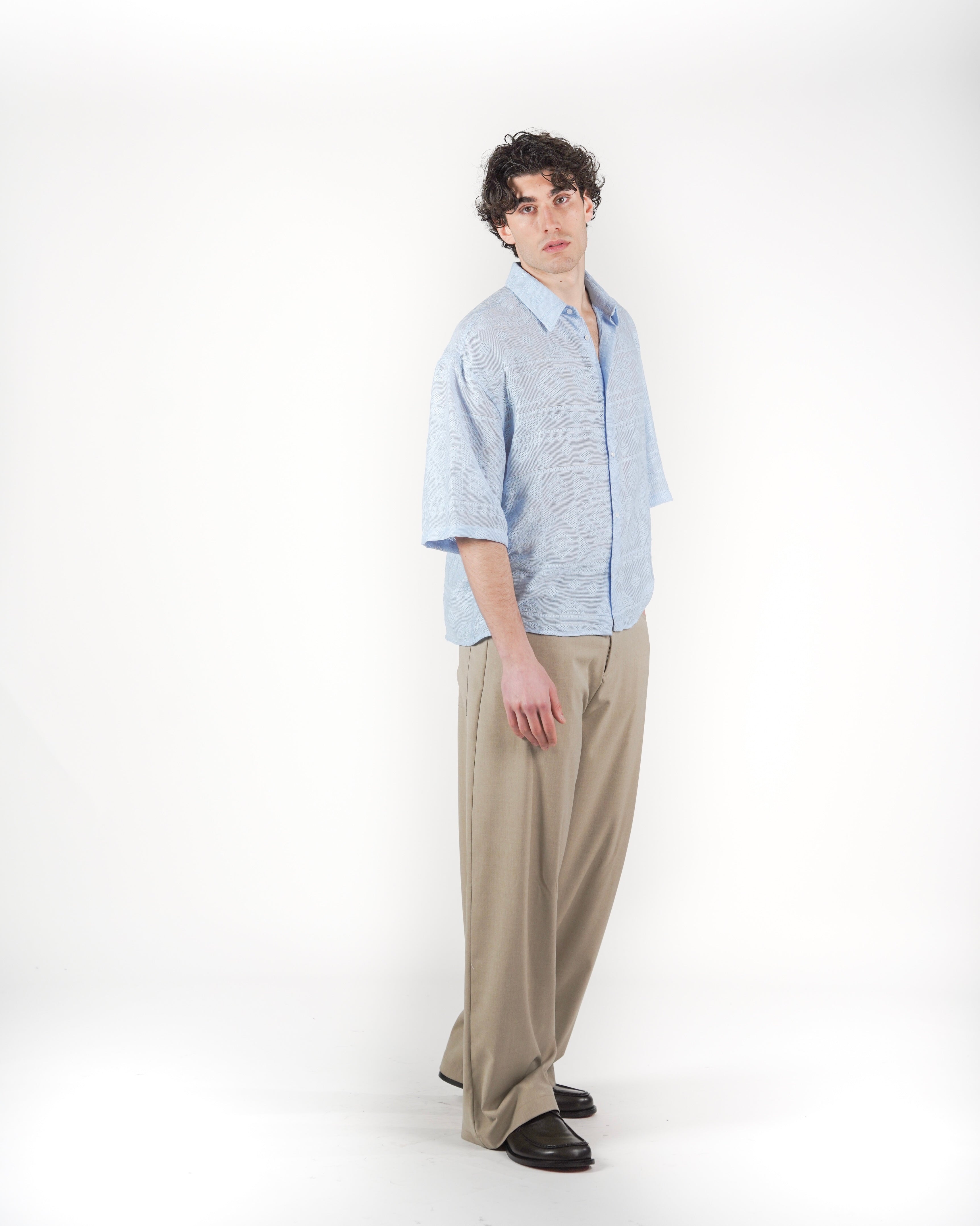 Camicia Fillen M/C azzurra