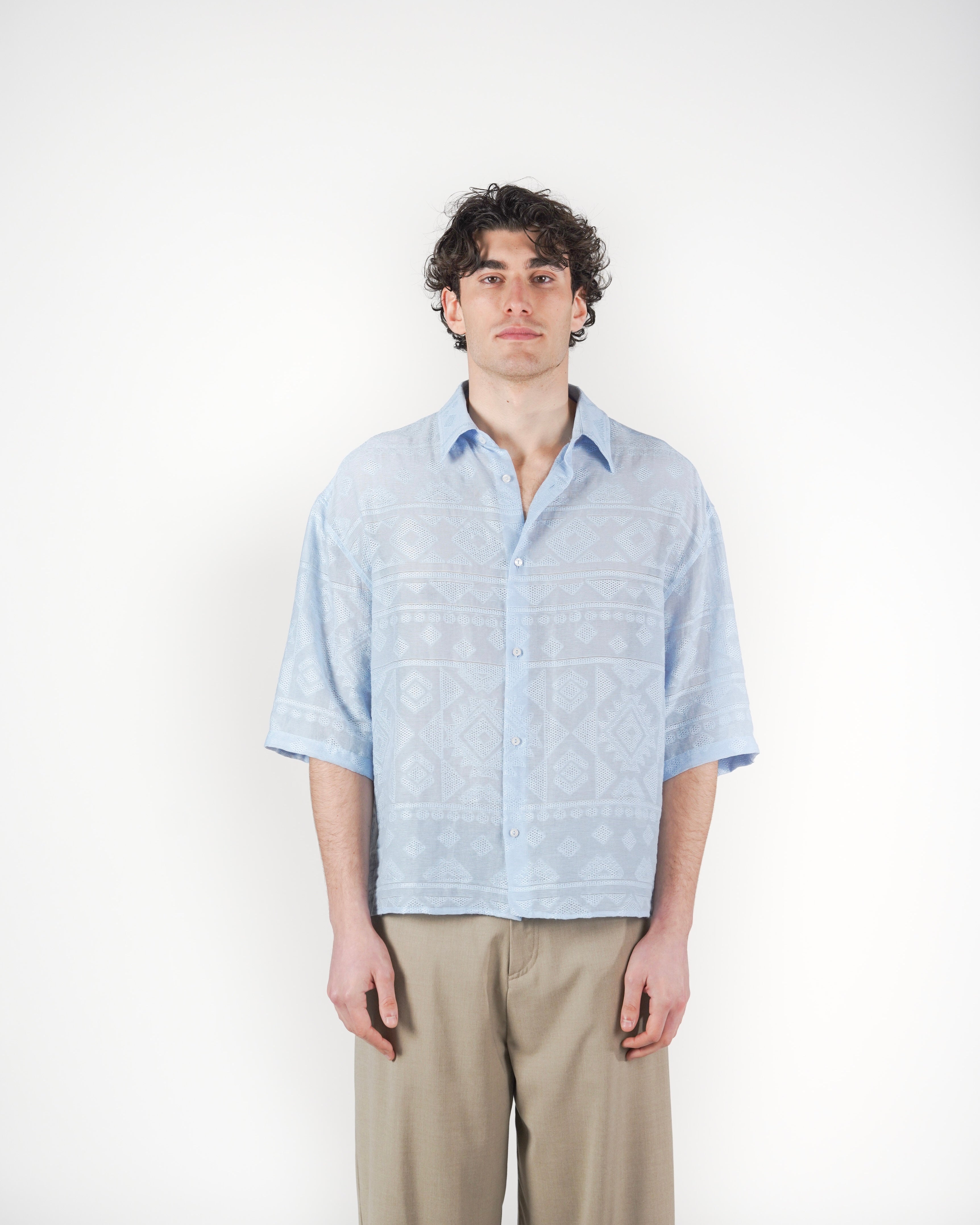 Camicia Fillen M/C azzurra