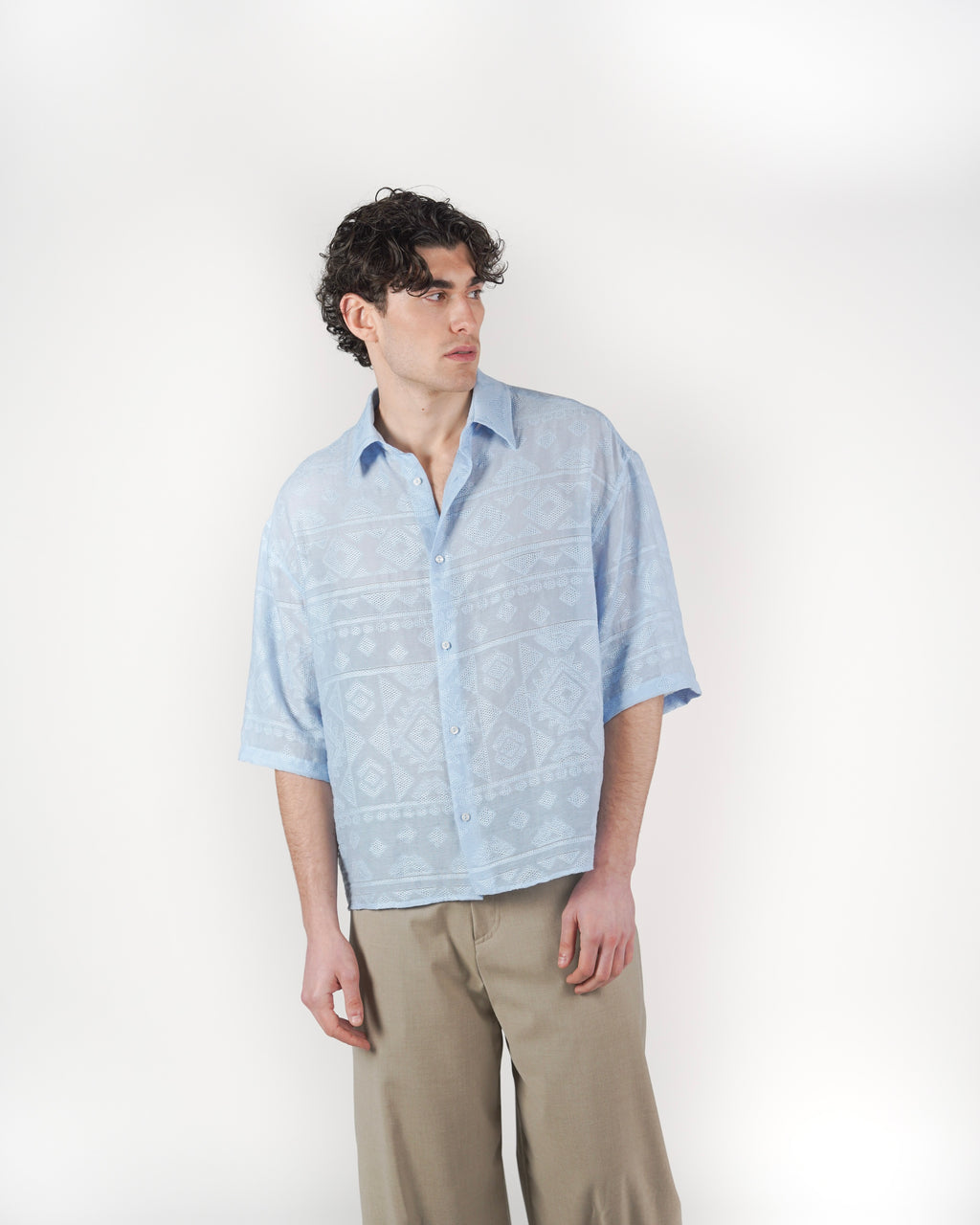 Camicia Fillen M/C azzurra