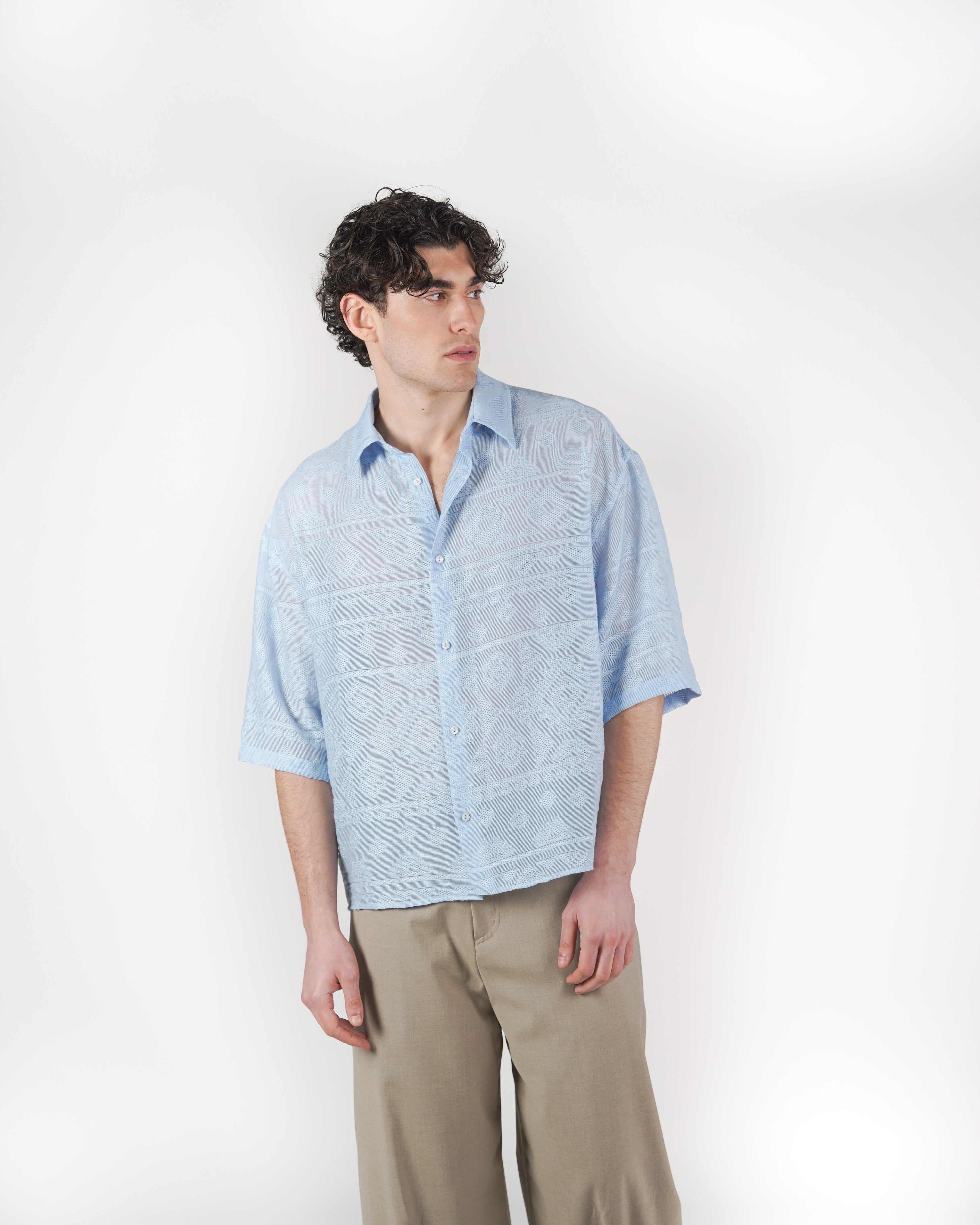Camicia Fillen M/C azzurra