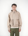 Giacca beige con cappuccio