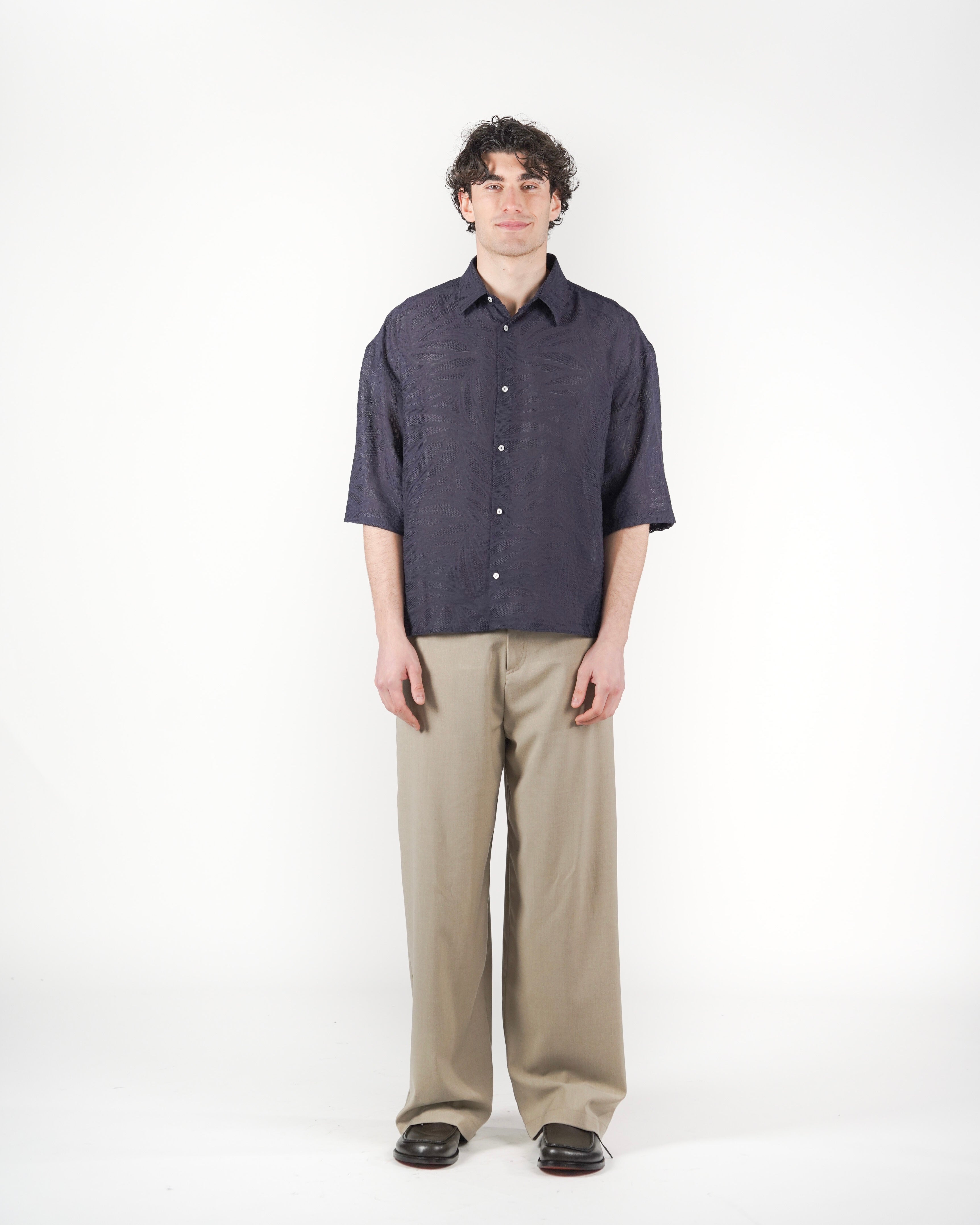 Camicia fillen M/C blu
