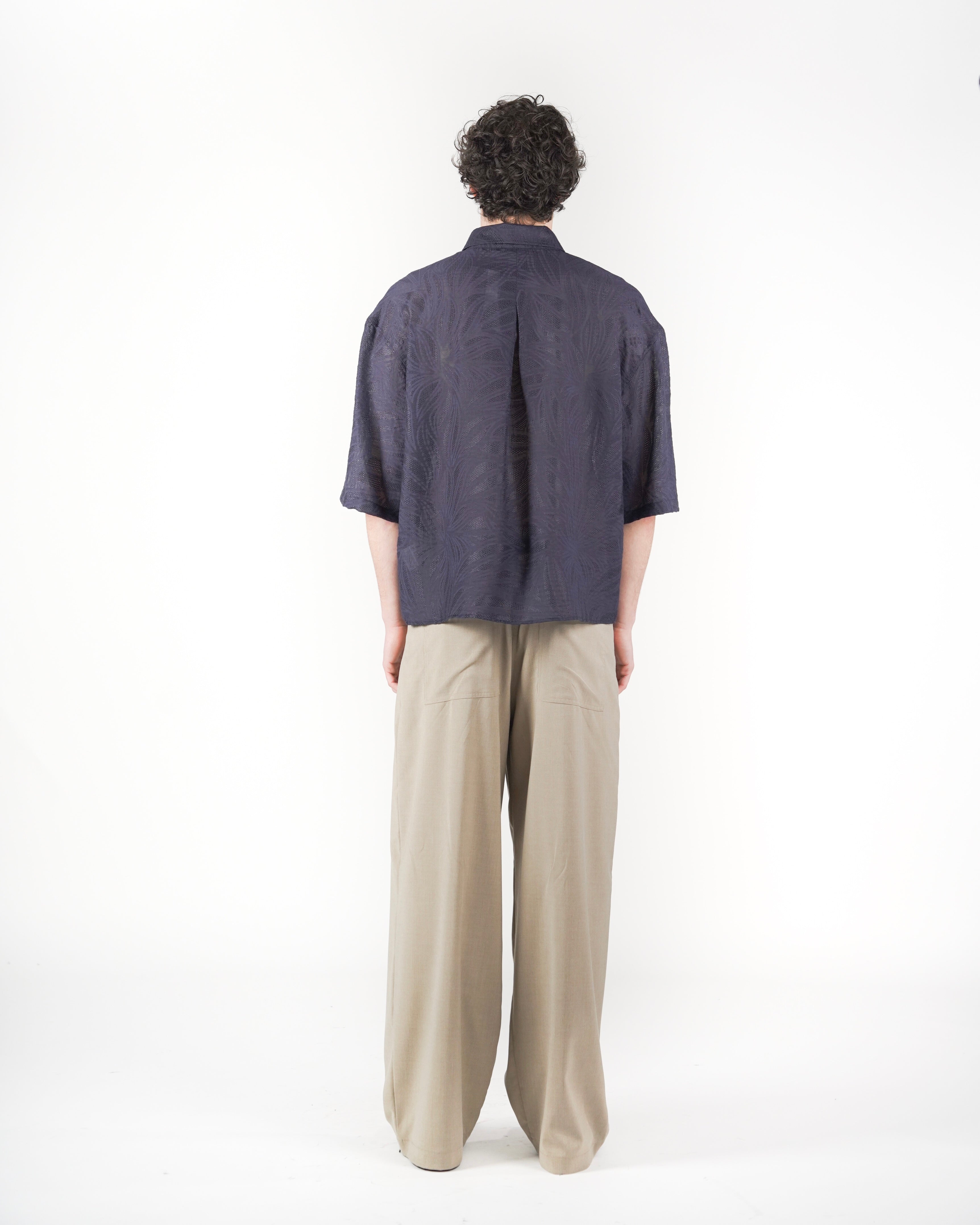 Camicia fillen M/C blu