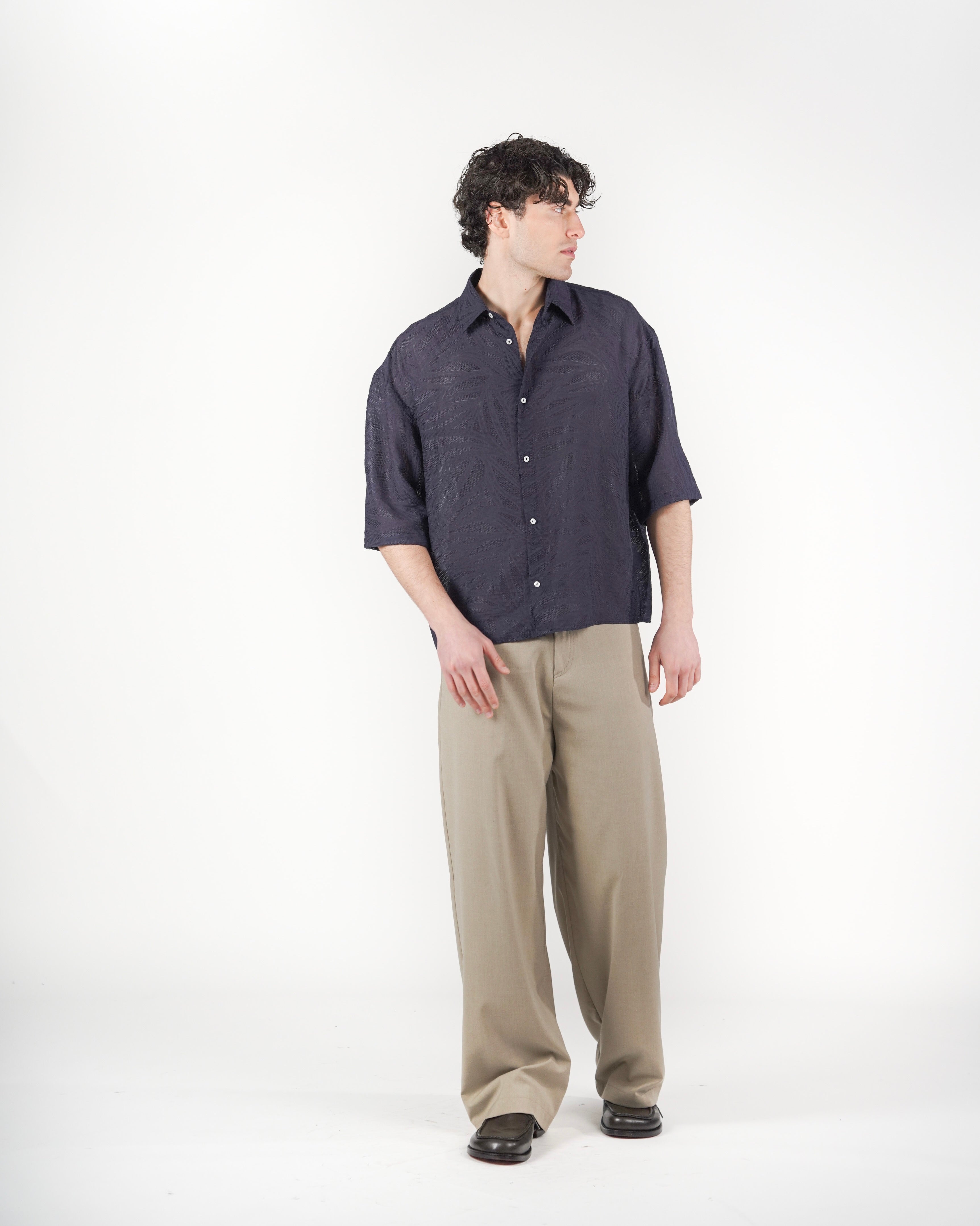 Camicia fillen M/C blu