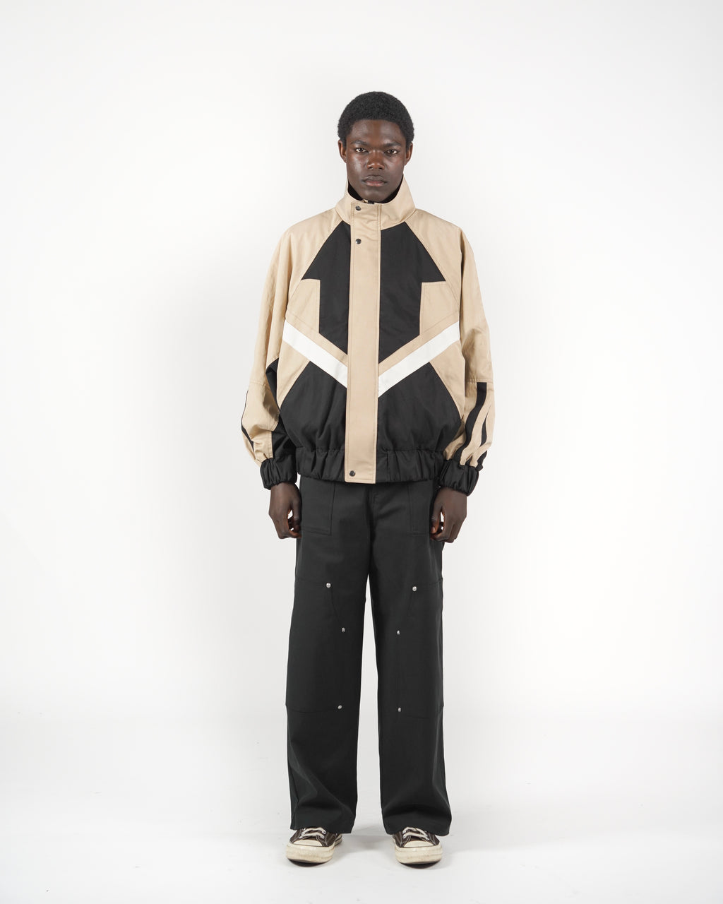 Giacca beige/nera