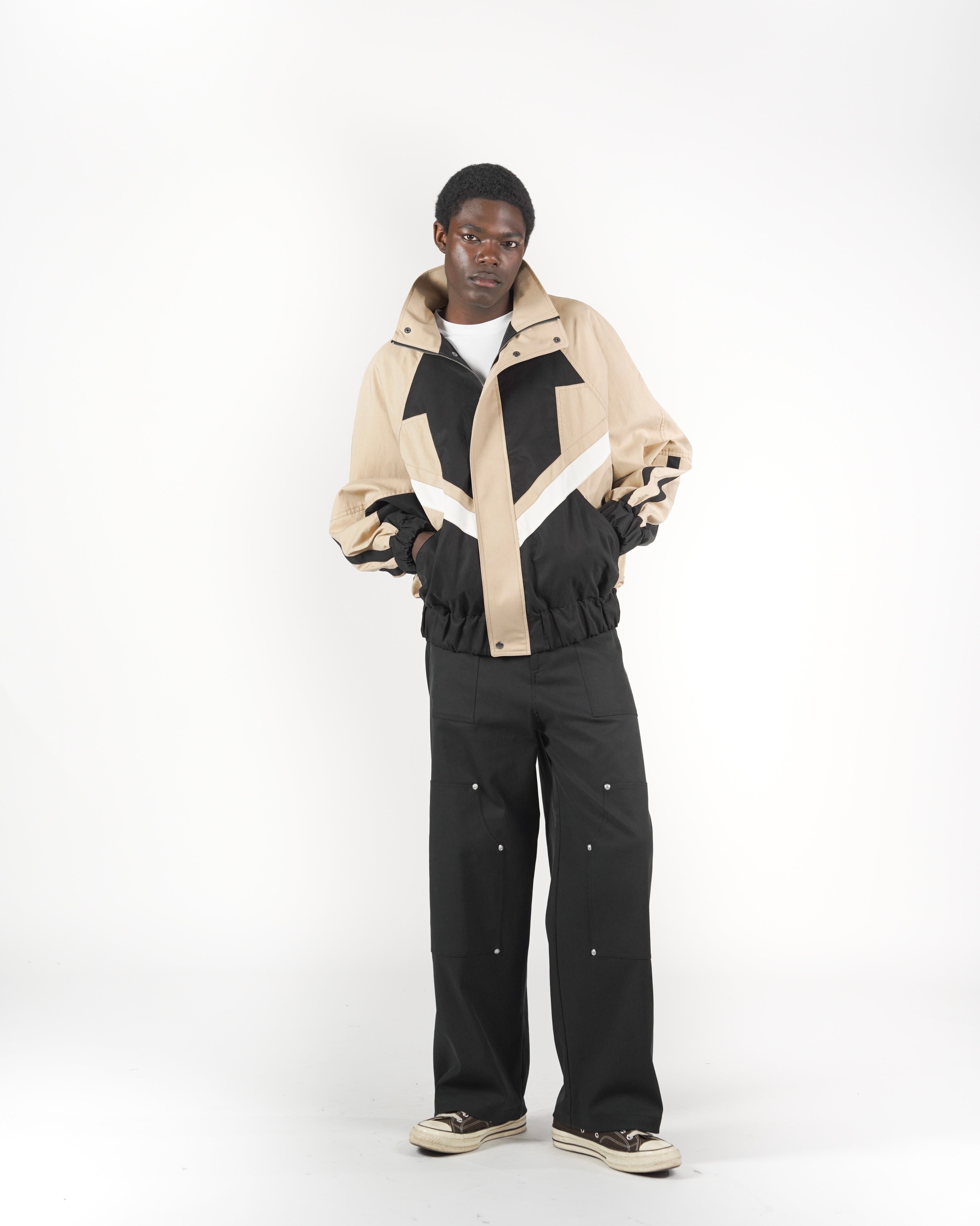 Giacca beige/nera