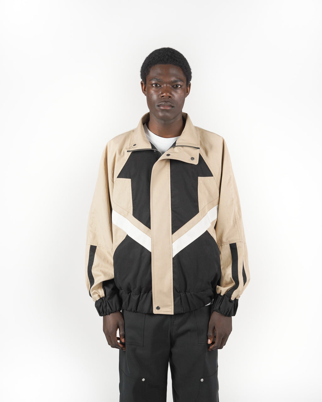 Giacca beige/nera