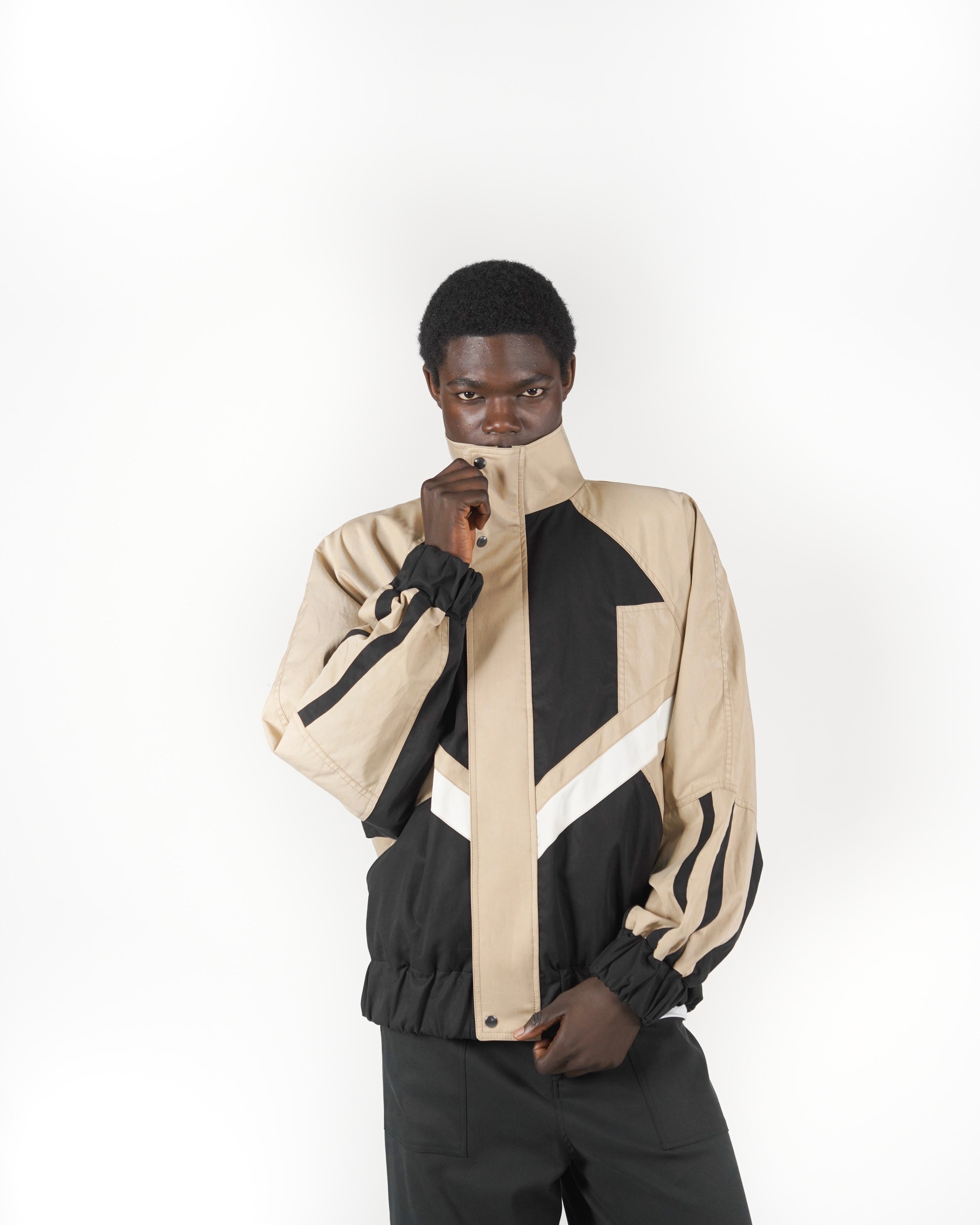 Giacca beige/nera