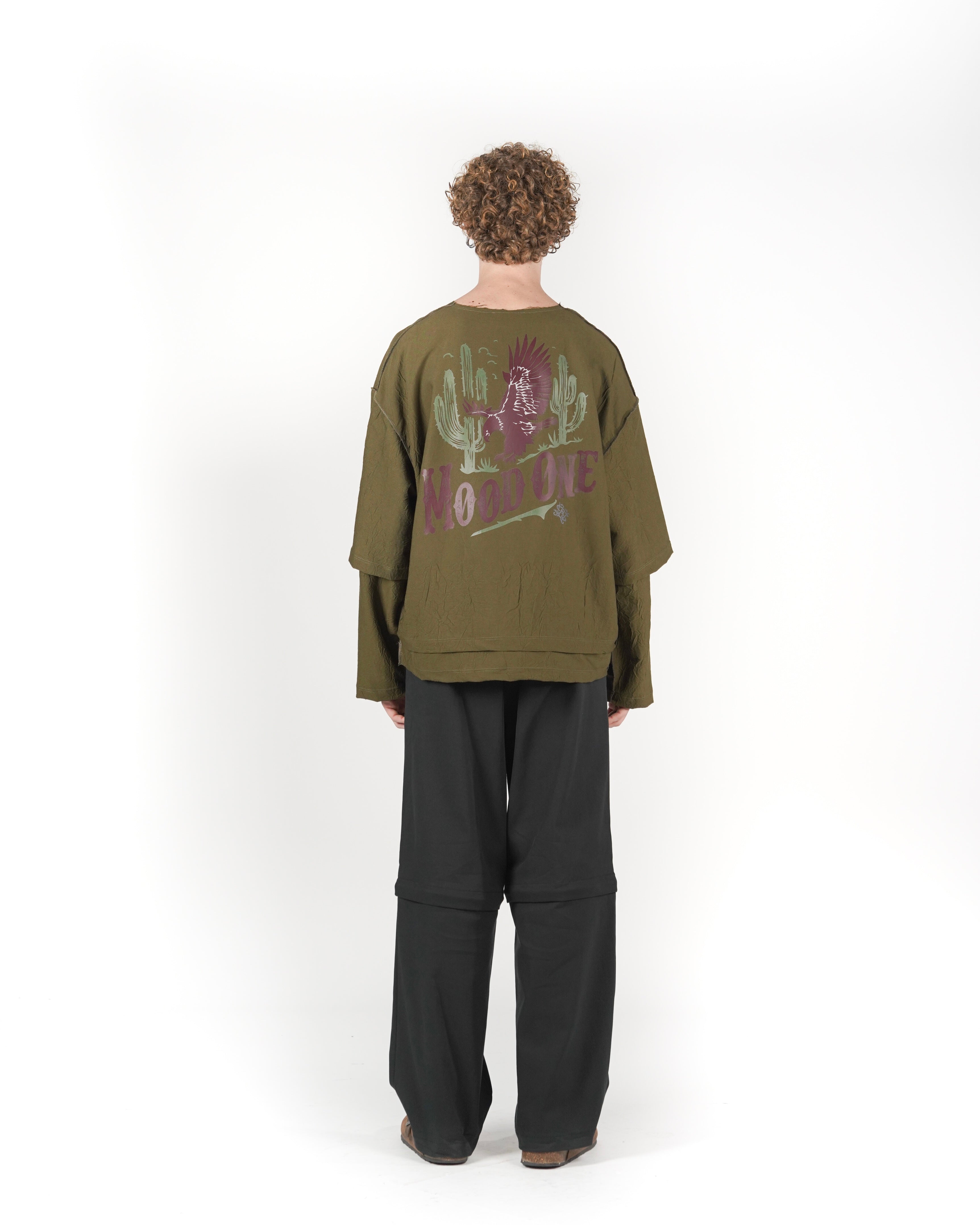 Longsleeve doppia manica verde