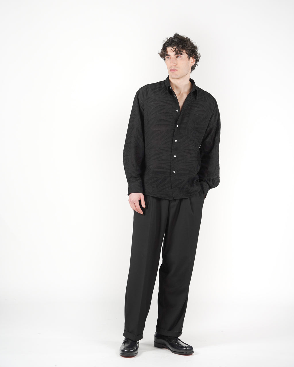 Camicia fillen M/L nera
