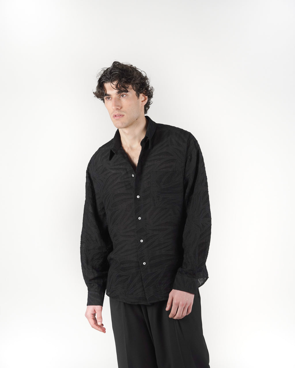 Camicia fillen M/L nera