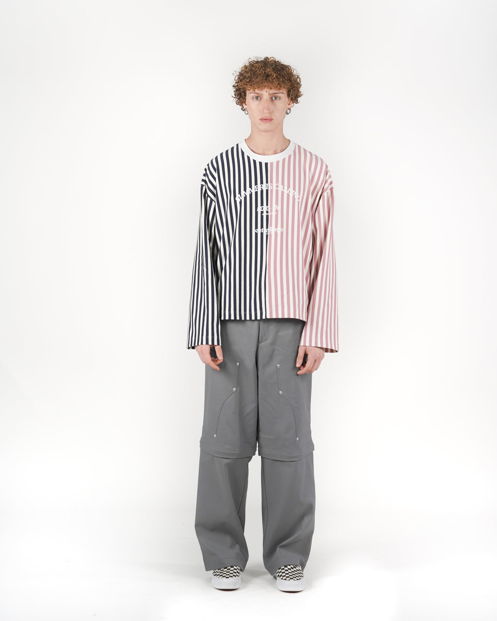 Longsleeve righe blu/rosa