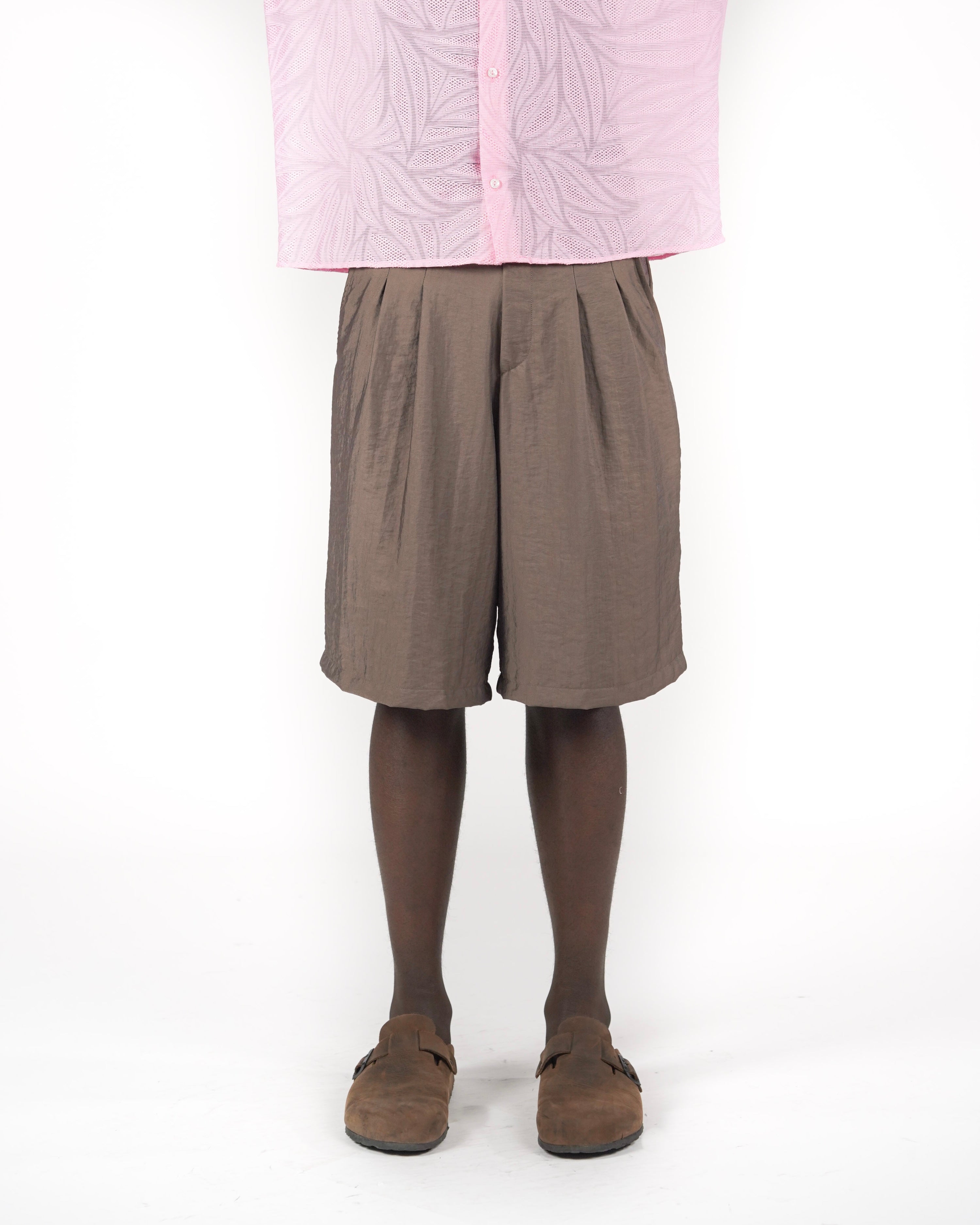 Bermuda nylon marrone