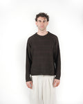 Longsleeve in maglia marrone