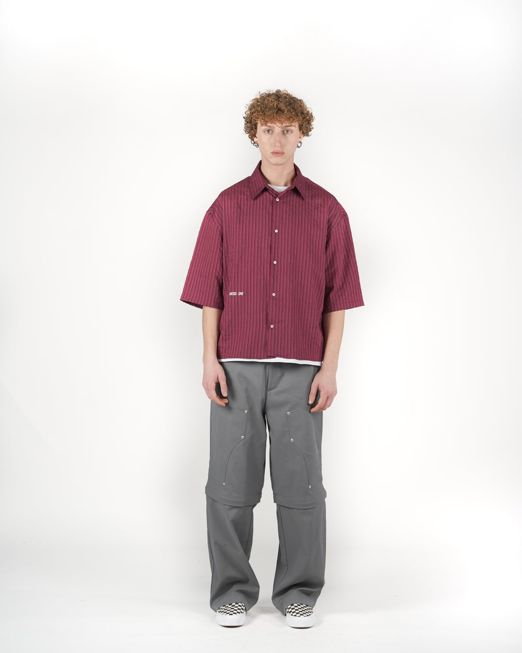 Camicia boxy M/C rossa