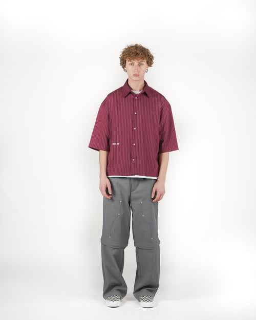Camicia boxy M/C rossa