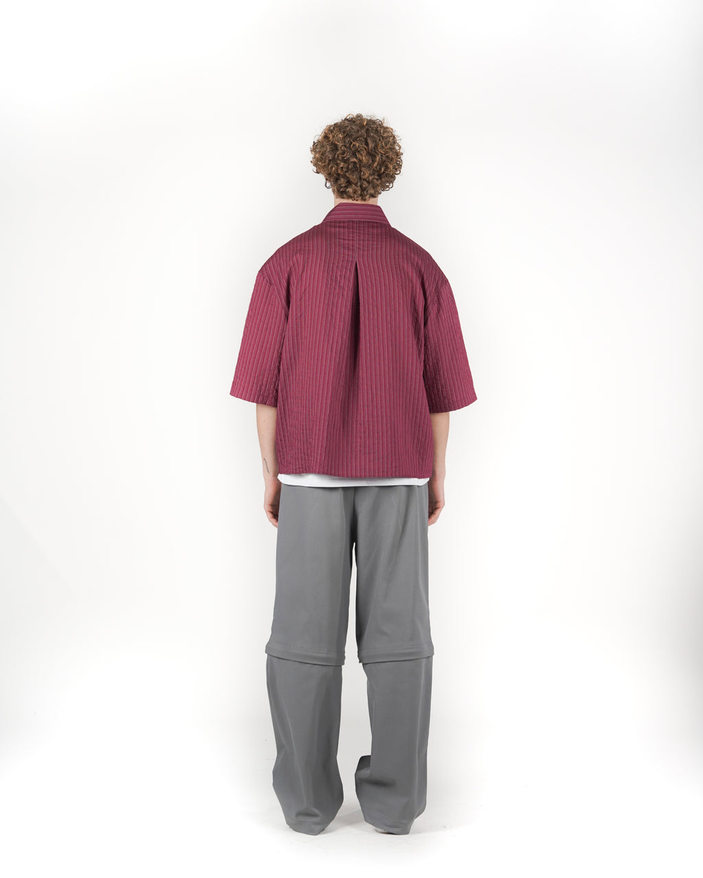 Camicia boxy M/C rossa