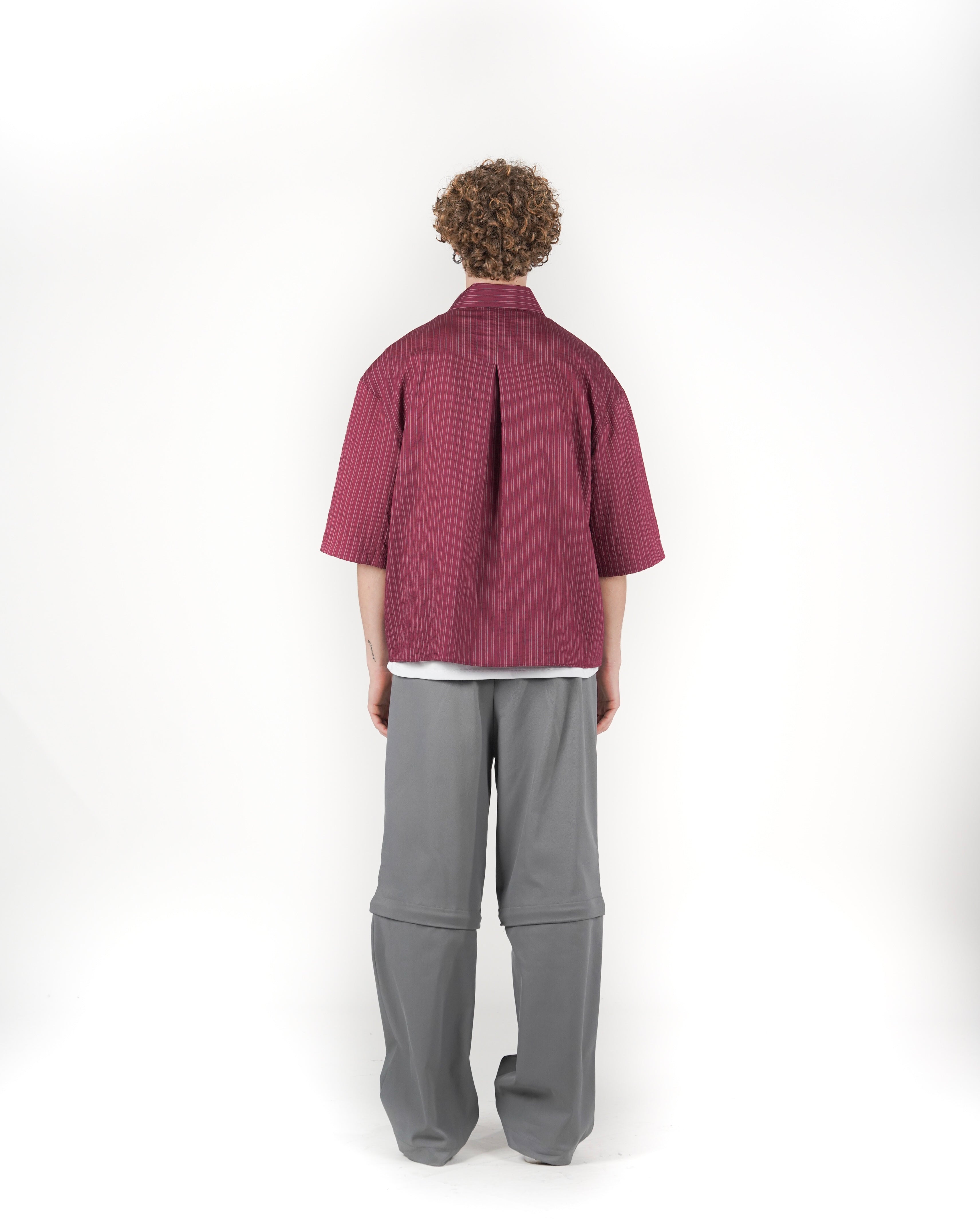 Camicia boxy M/C rossa