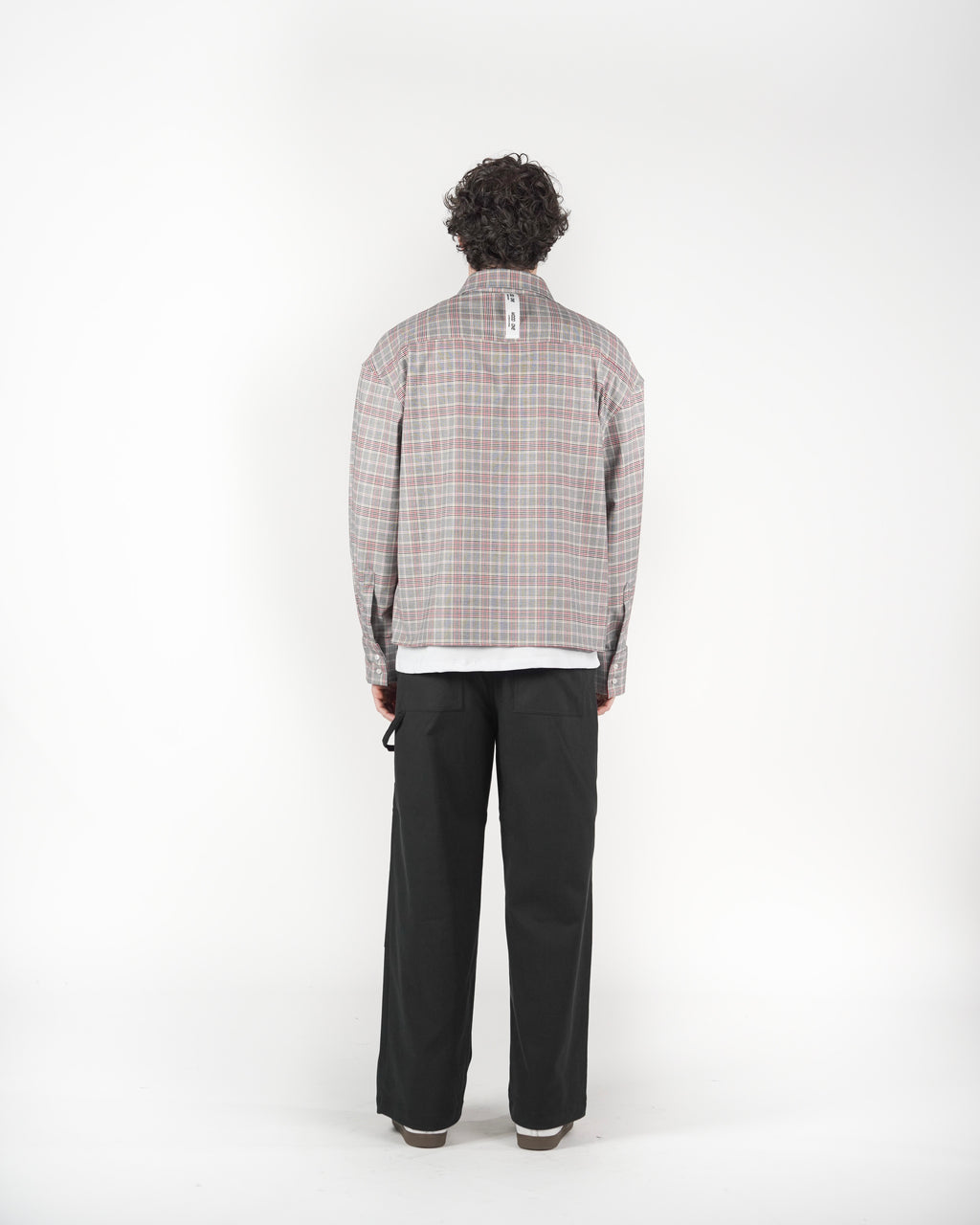 Camicia tartan M/L Grigia