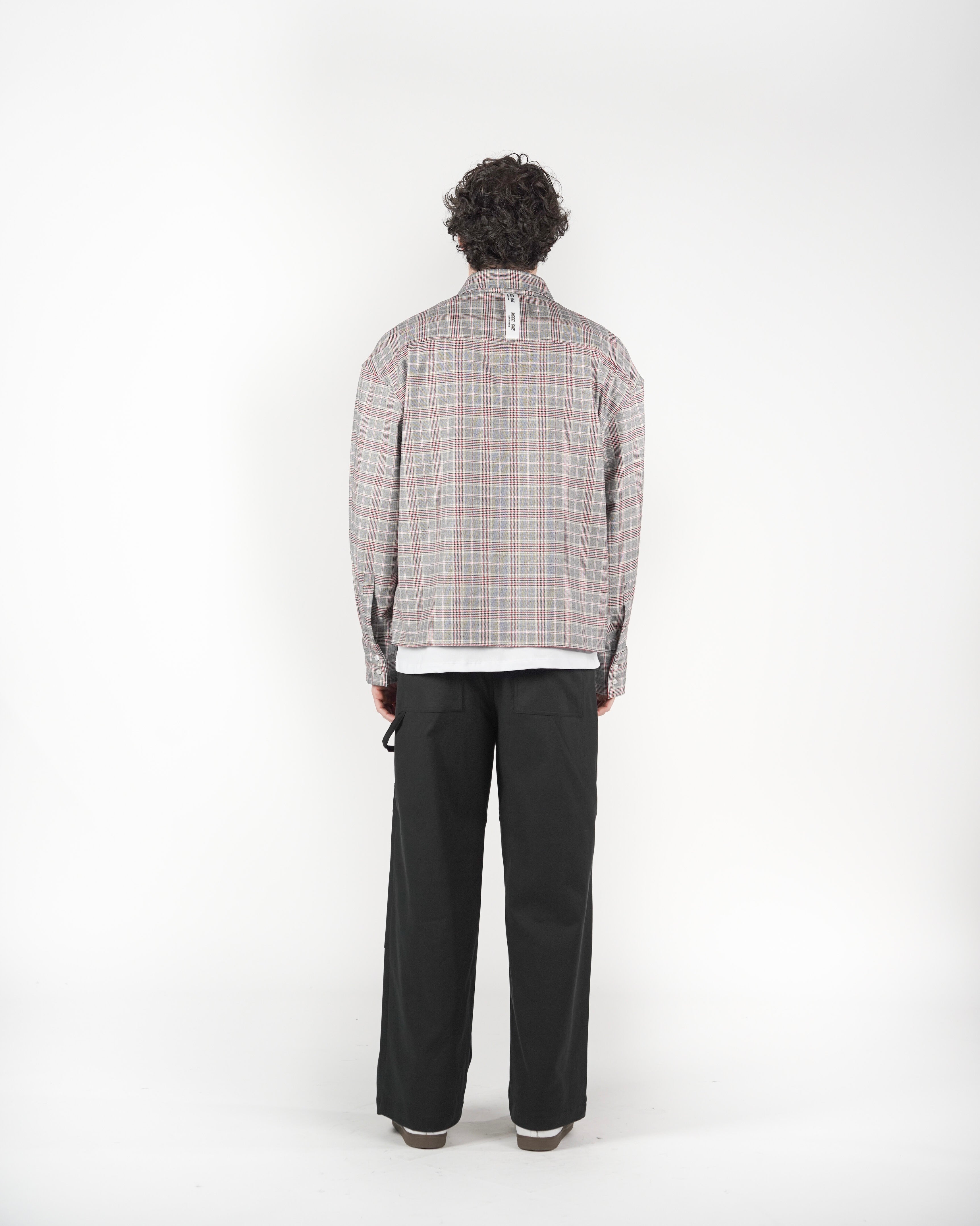 Camicia tartan M/L Grigia