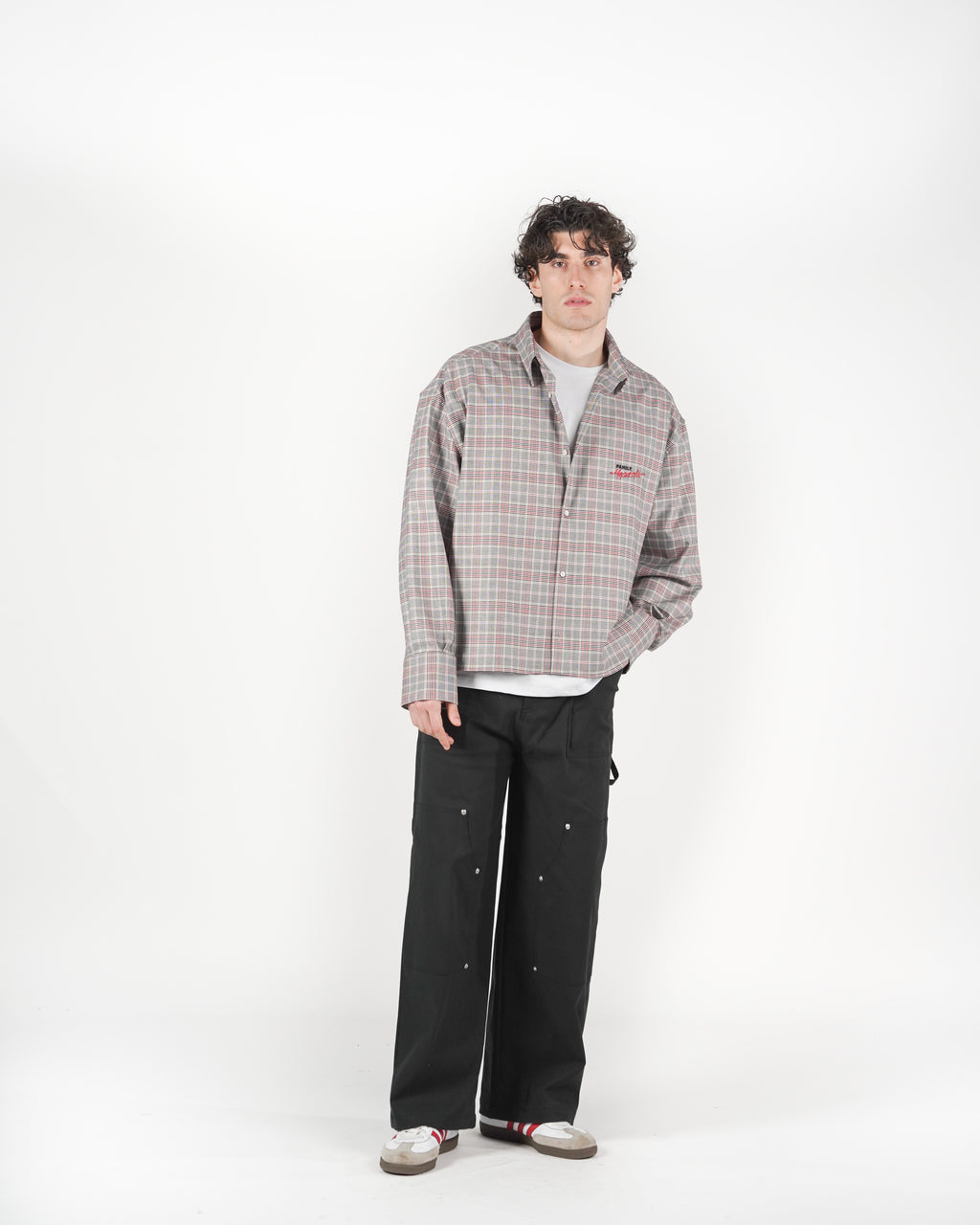 Camicia tartan M/L Grigia