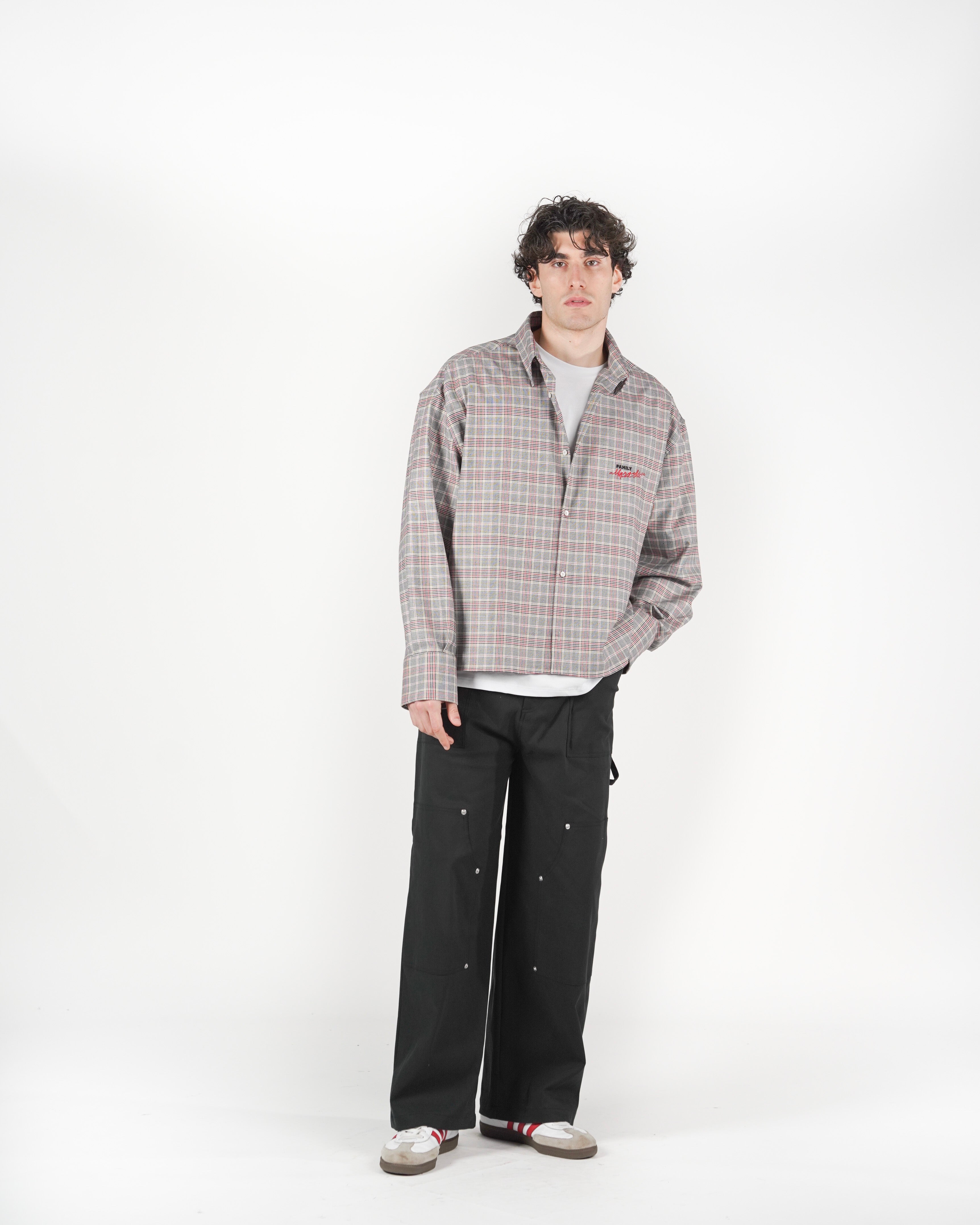 Camicia tartan M/L Grigia