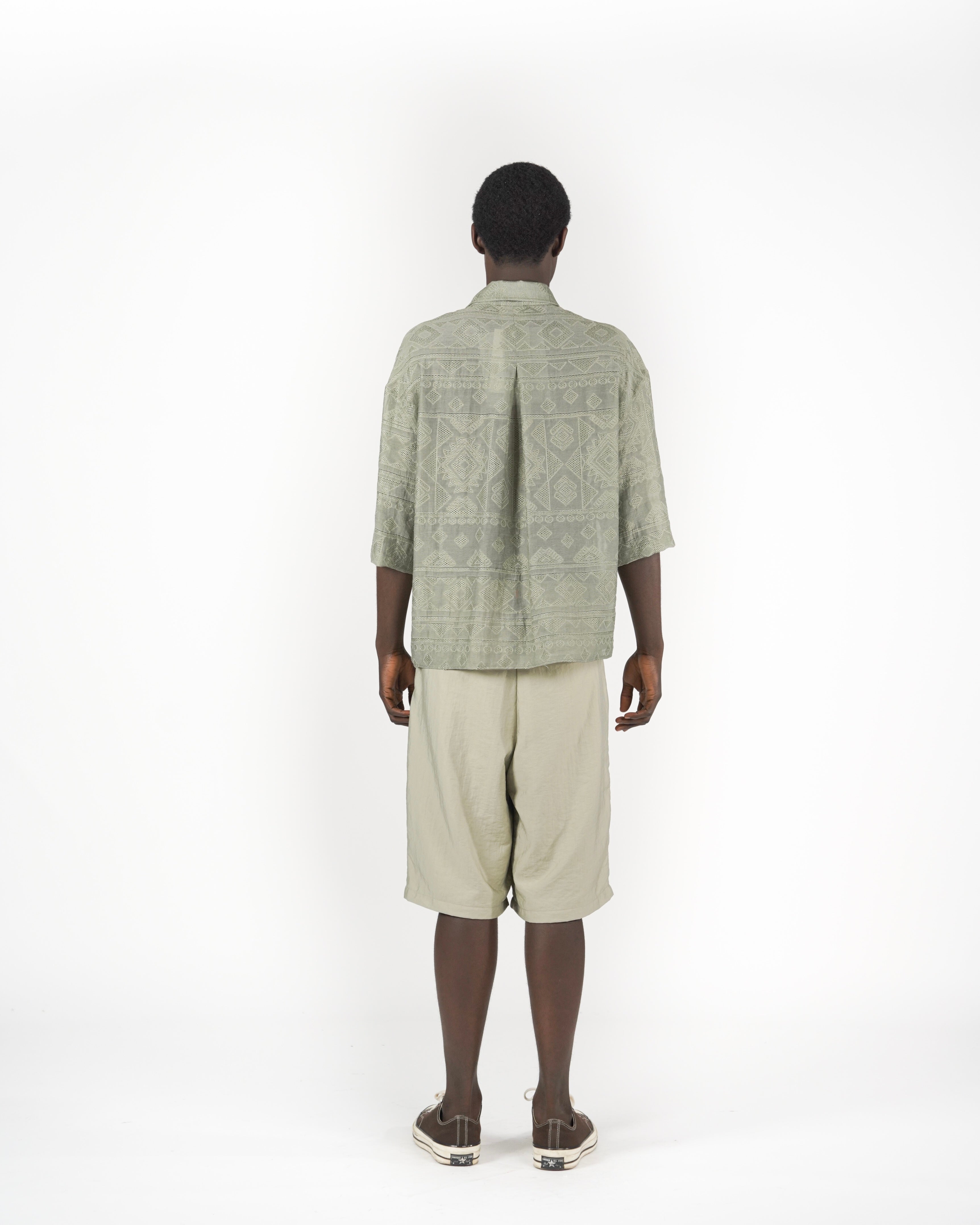 Camicia fillen M/C verde