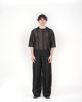 Pantalone frangiato nero