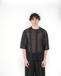 T-shirt etnica nera