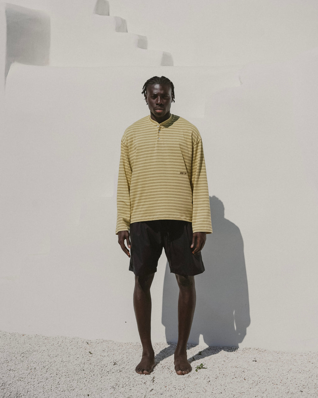 Black beach shorts