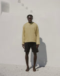 Black beach shorts