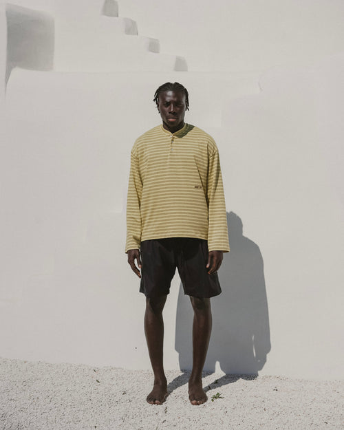 Black beach shorts