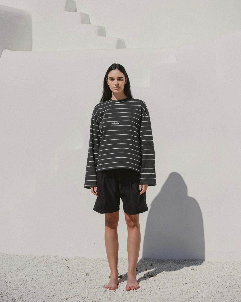 Dark green striped longsleeve