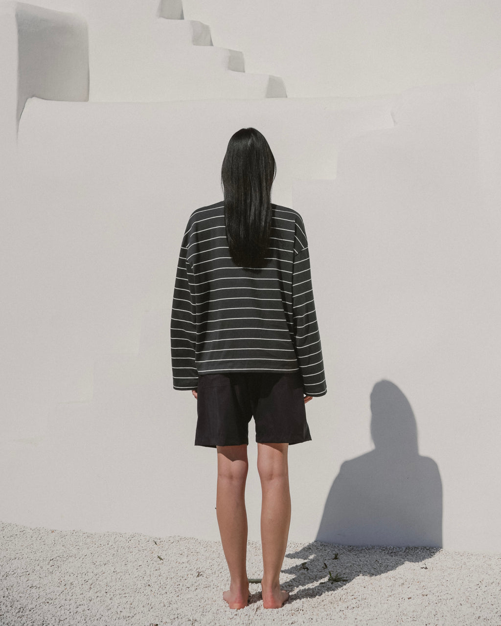 Dark green striped longsleeve