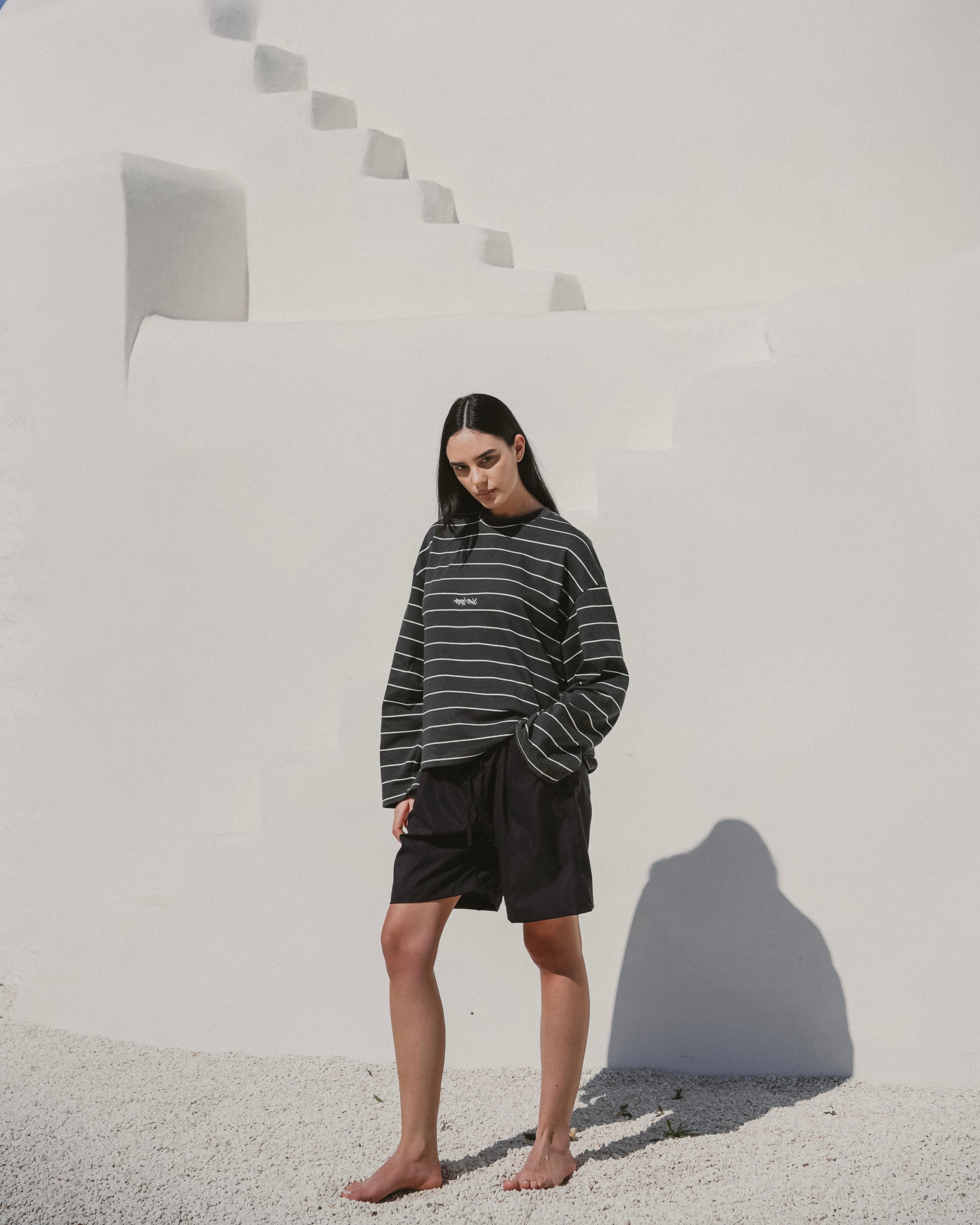 Dark green striped longsleeve