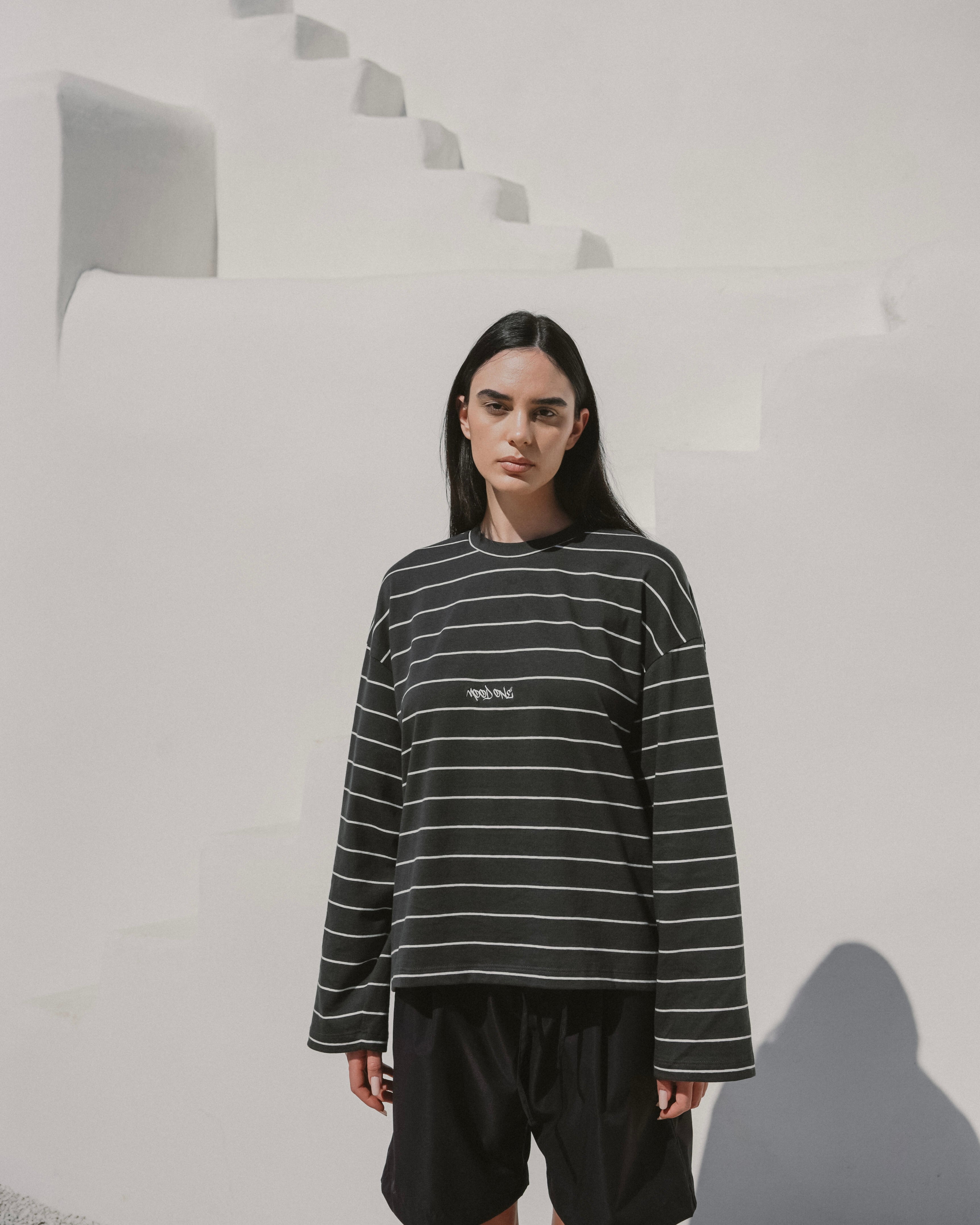 Dark green striped longsleeve
